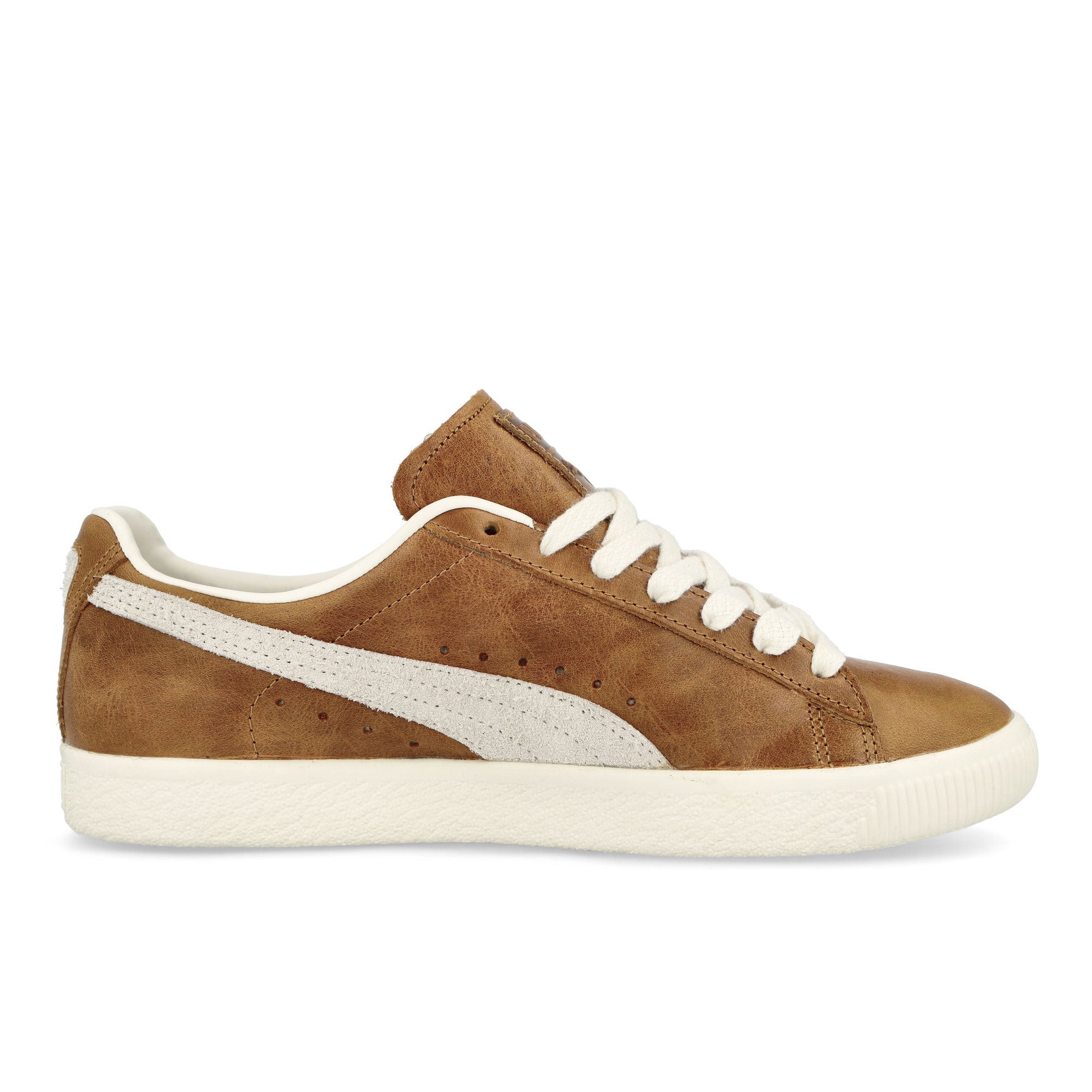 Puma Clyde Paris Amber-Frosted Ivory Low Top Sneakers Silhouette | Overkill