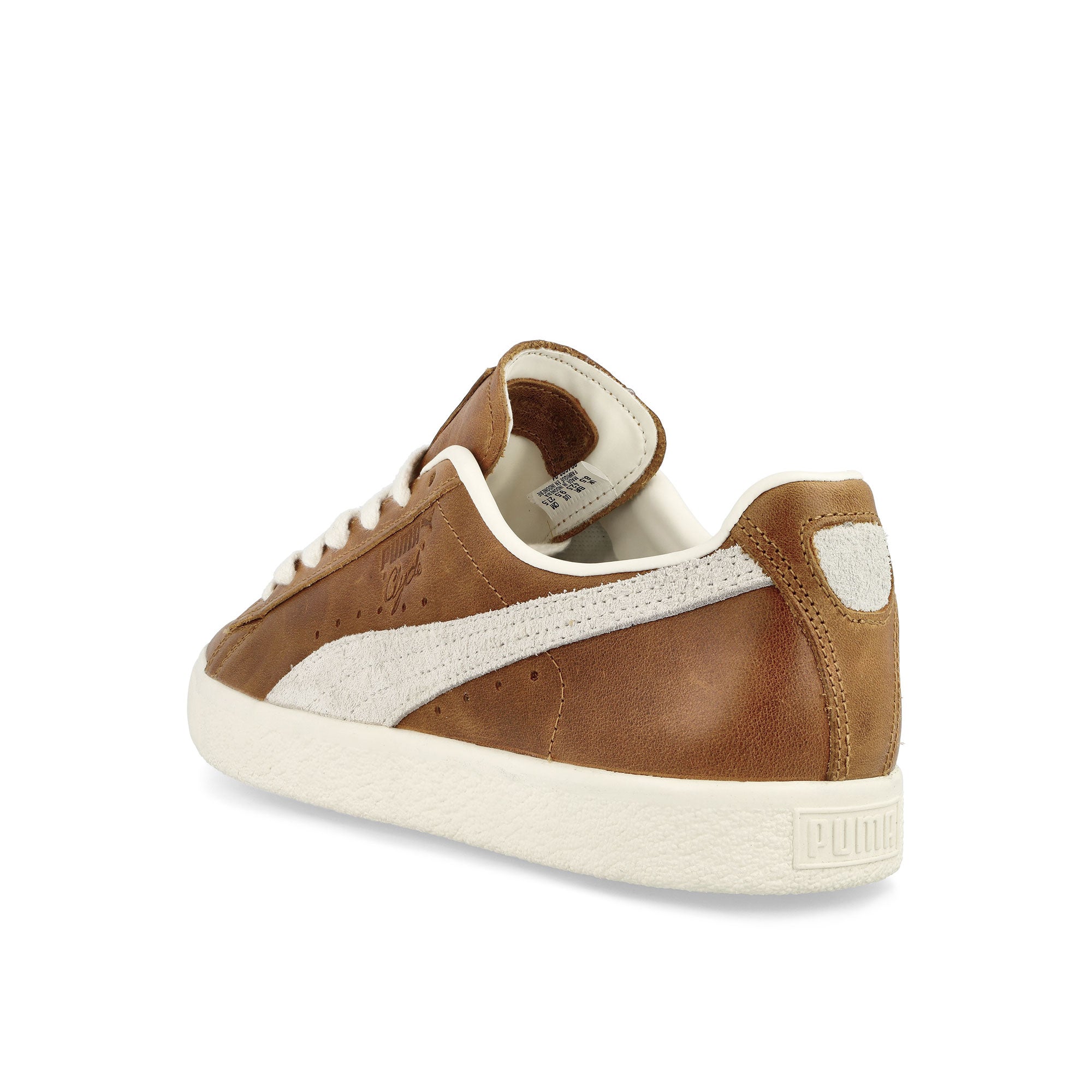 Puma Clyde Paris Amber-Frosted Ivory Low Top Sneakers Material | Overkill