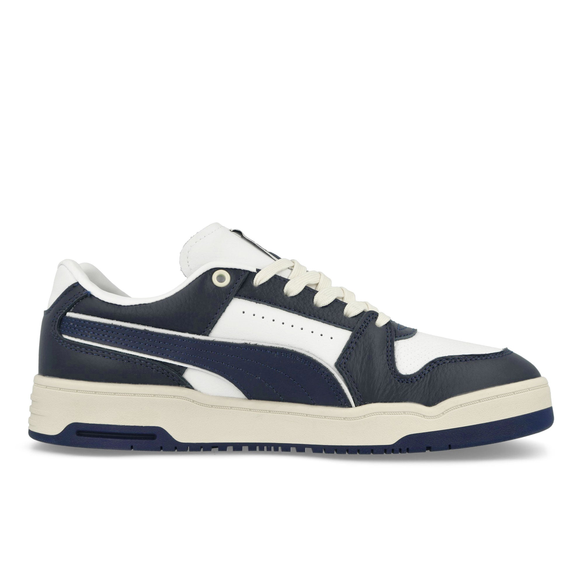 Puma Slipstream Lo Vintage Puma White - New Navy Low Top Sneakers Silhouette | Overkill