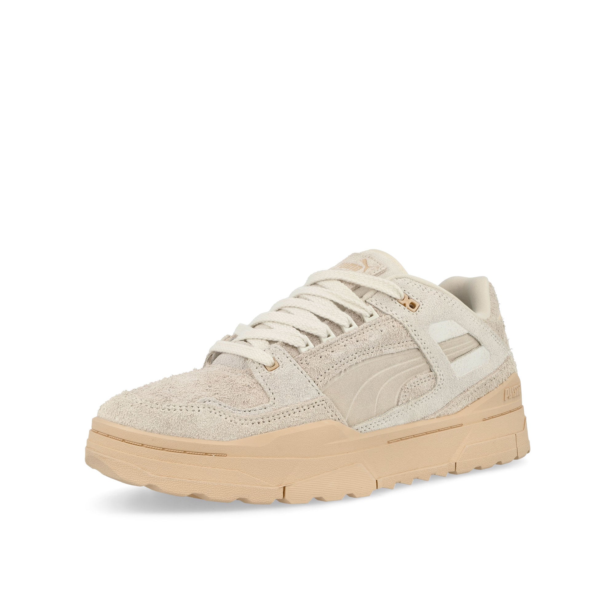 Puma Slipstream Xtreme Earth Warm White - Vapor Grey - Cashew Low Top Sneakers Close Up | Overkill