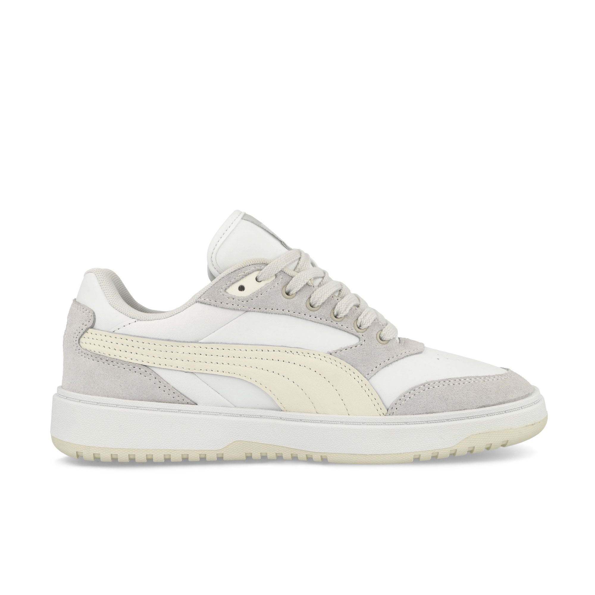 Puma Doublecourt Wns Feather Gray - Puma White Low Top Sneakers Silhouette | Overkill