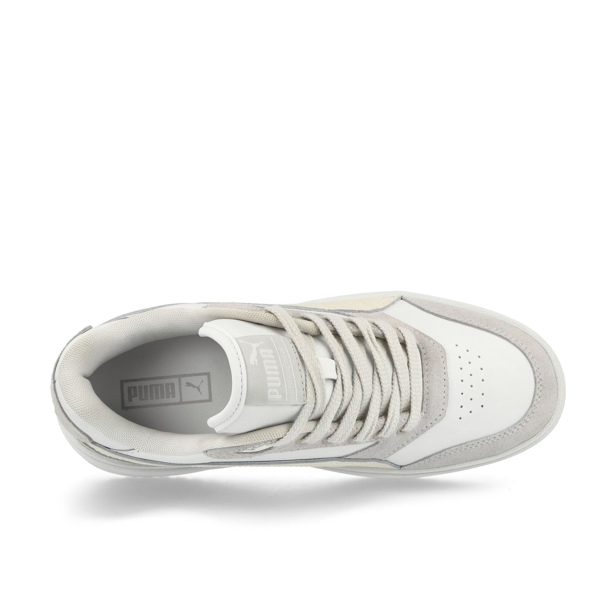 Puma Doublecourt Wns Feather Gray - Puma White Low Top Sneakers Detailfoto | Overkill