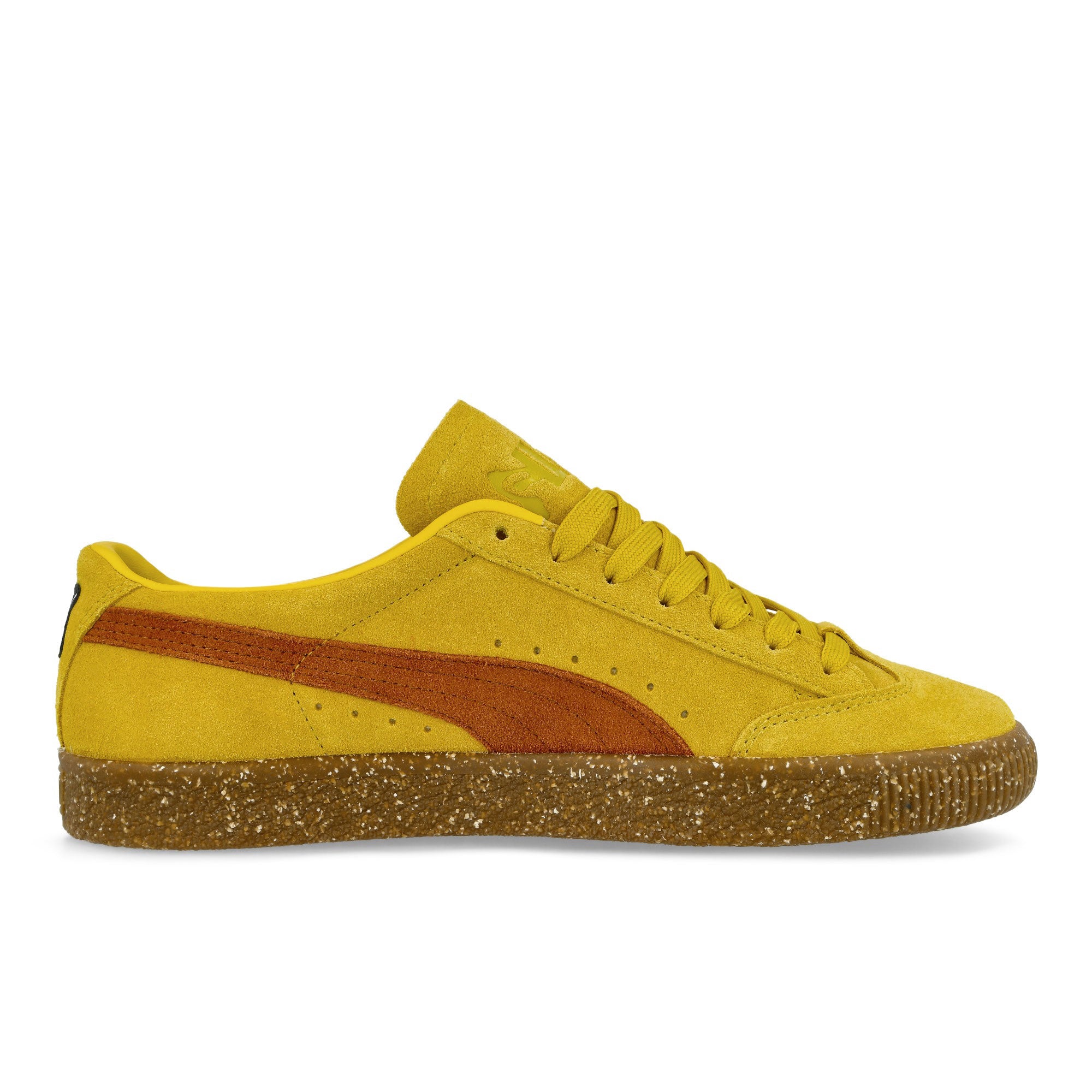 Puma PAM x Puma Suede VTG F Puma Black - Fresh Pear Low Top Sneakers Silhouette | Overkill