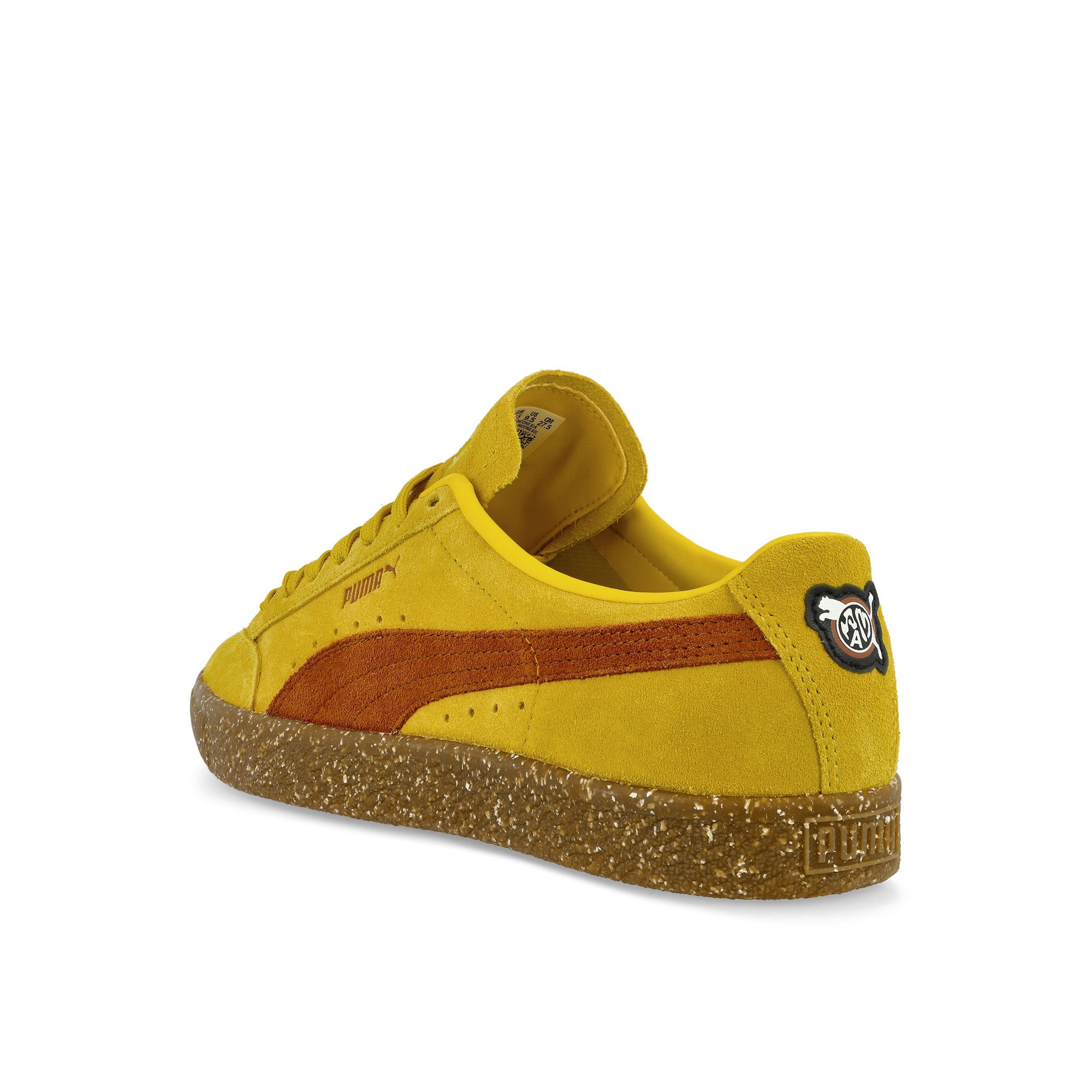 Puma PAM x Puma Suede VTG F Puma Black - Fresh Pear Low Top Sneakers Material | Overkill