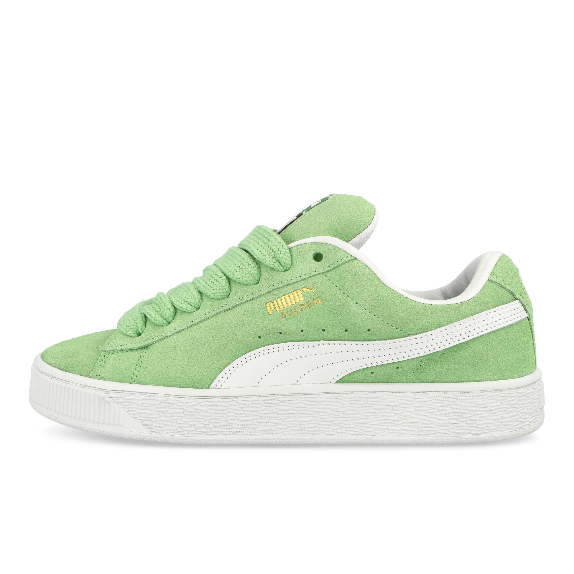 Puma Suede XL Pure Green - Puma White Low Top Sneakers 395205 07 | Overkill