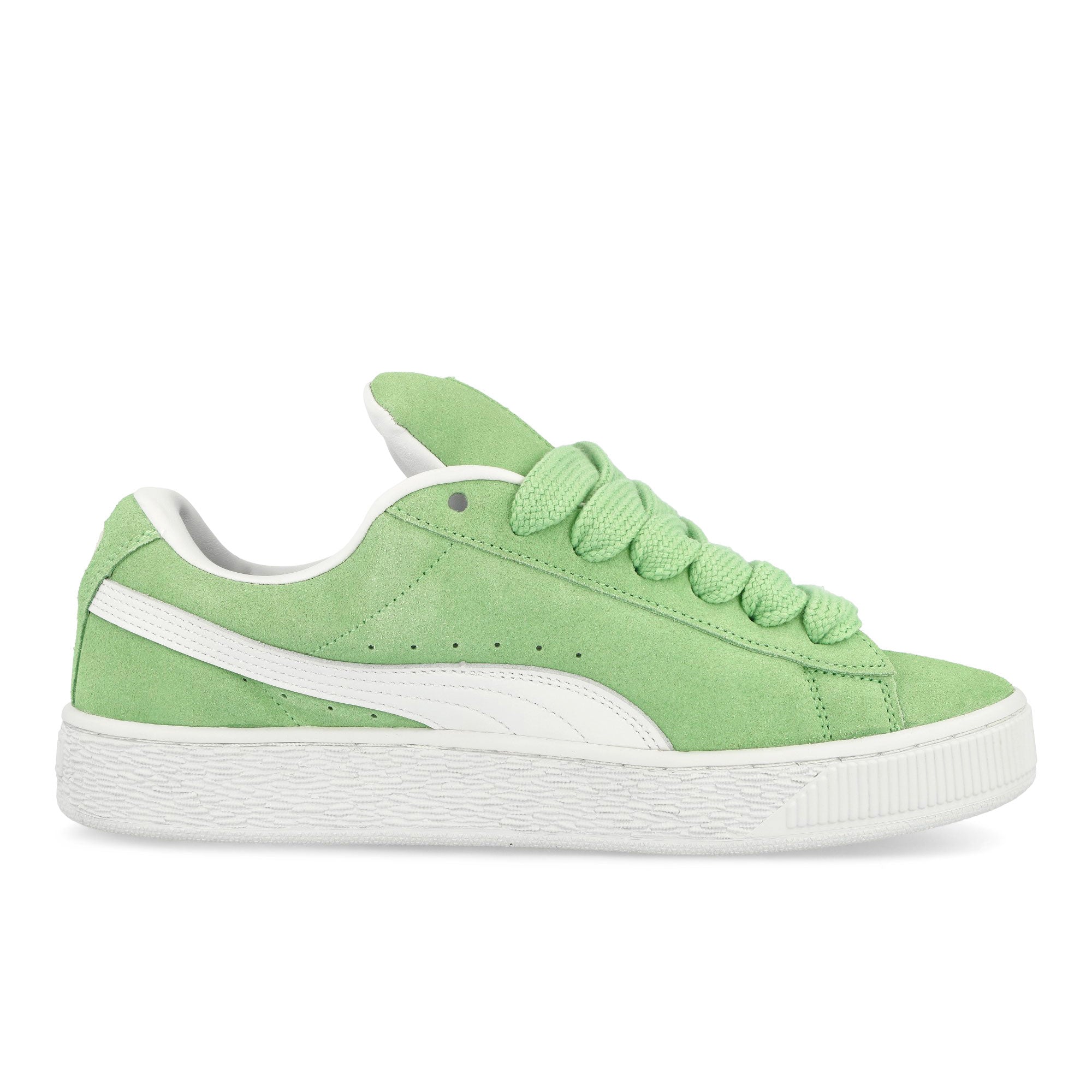 Puma Suede XL Pure Green - Puma White Low Top Sneakers Silhouette | Overkill