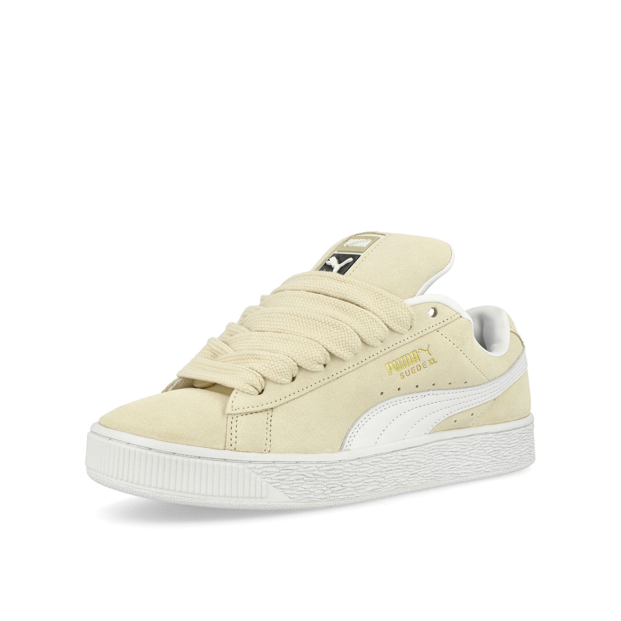 Puma Suede XL Sugared Almond - Puma White Low Top Sneakers Close Up | Overkill