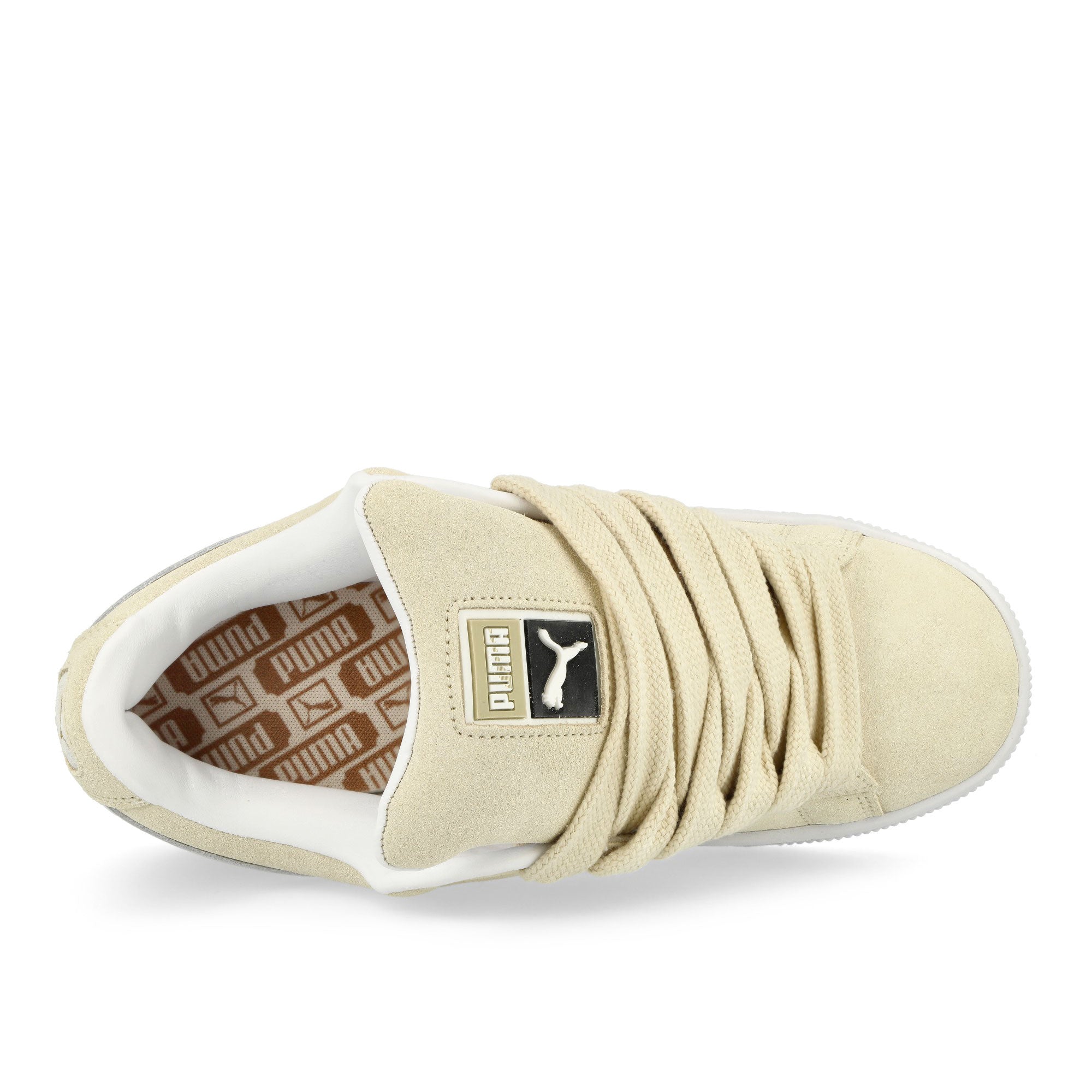 Puma Suede XL Sugared Almond - Puma White Low Top Sneakers Detailfoto | Overkill