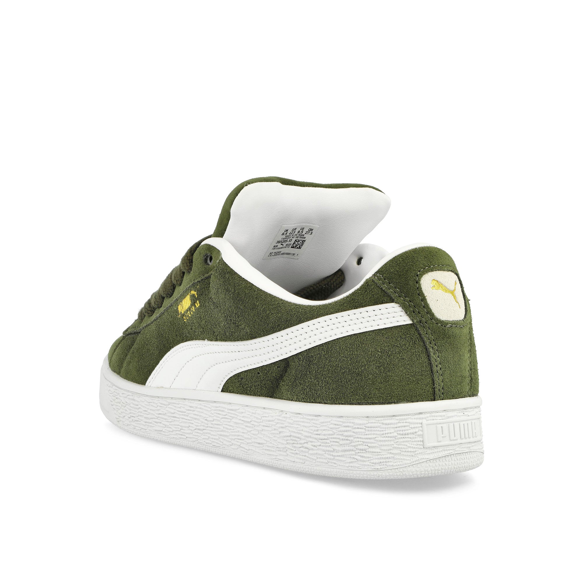 Puma Suede XL Dark Olive - Puma White Low Top Sneakers Material | Overkill