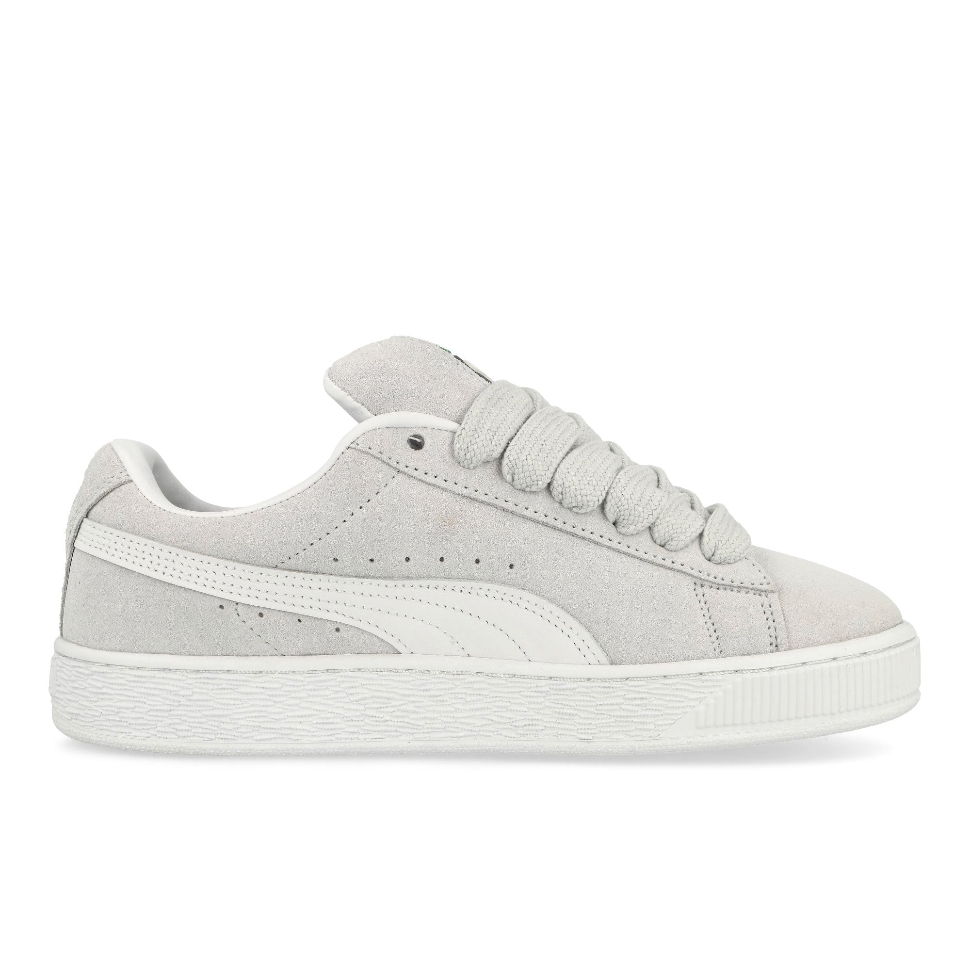 Puma Suede XL Silver Mist - Puma White Low Top Sneakers Silhouette | Overkill