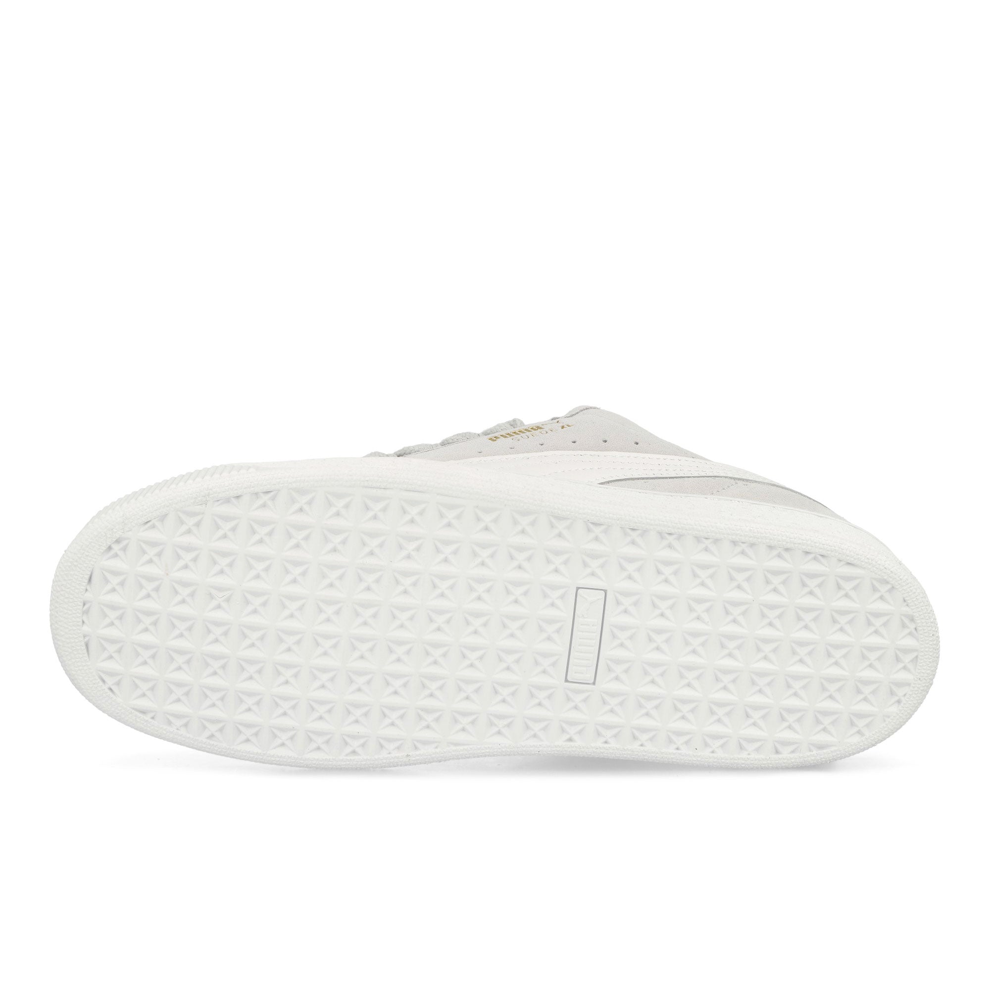 Puma Suede XL Silver Mist - Puma White Low Top Sneakers Detail View 1 | Overkill