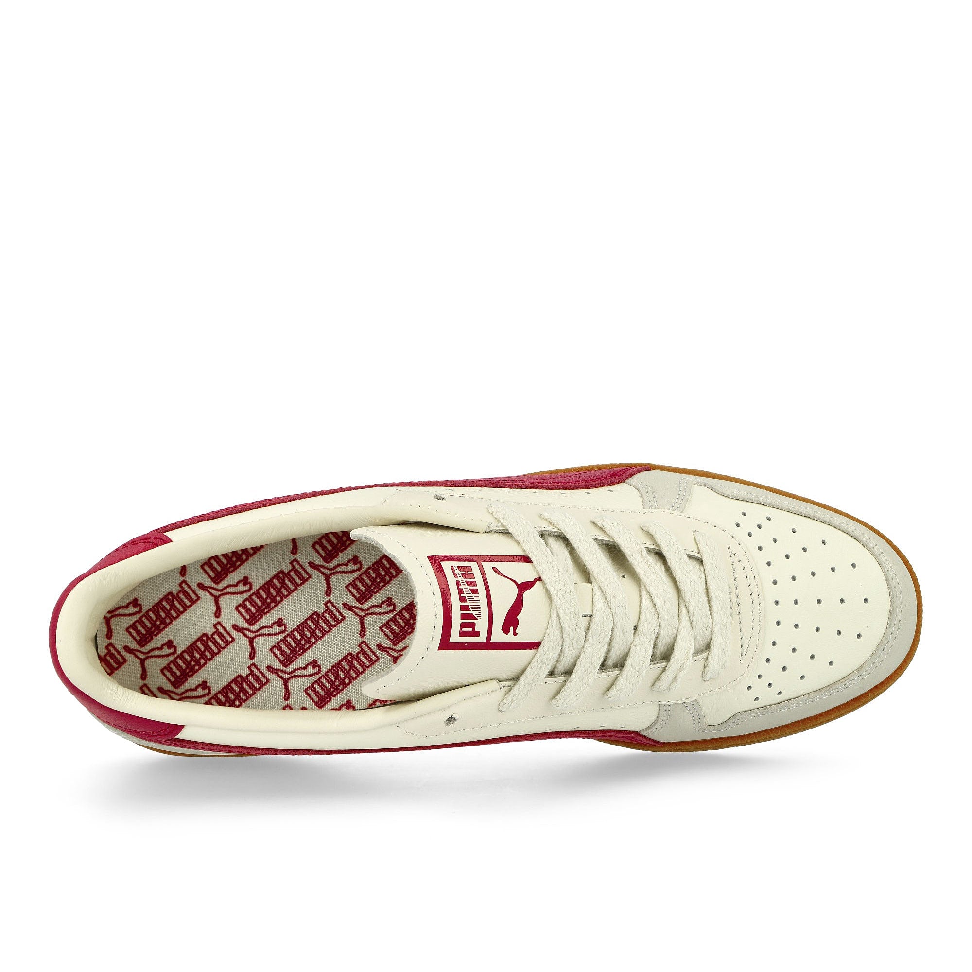 Puma Indoor OG Frosted Ivory - Club Red Low Top Sneakers Detailfoto | Overkill