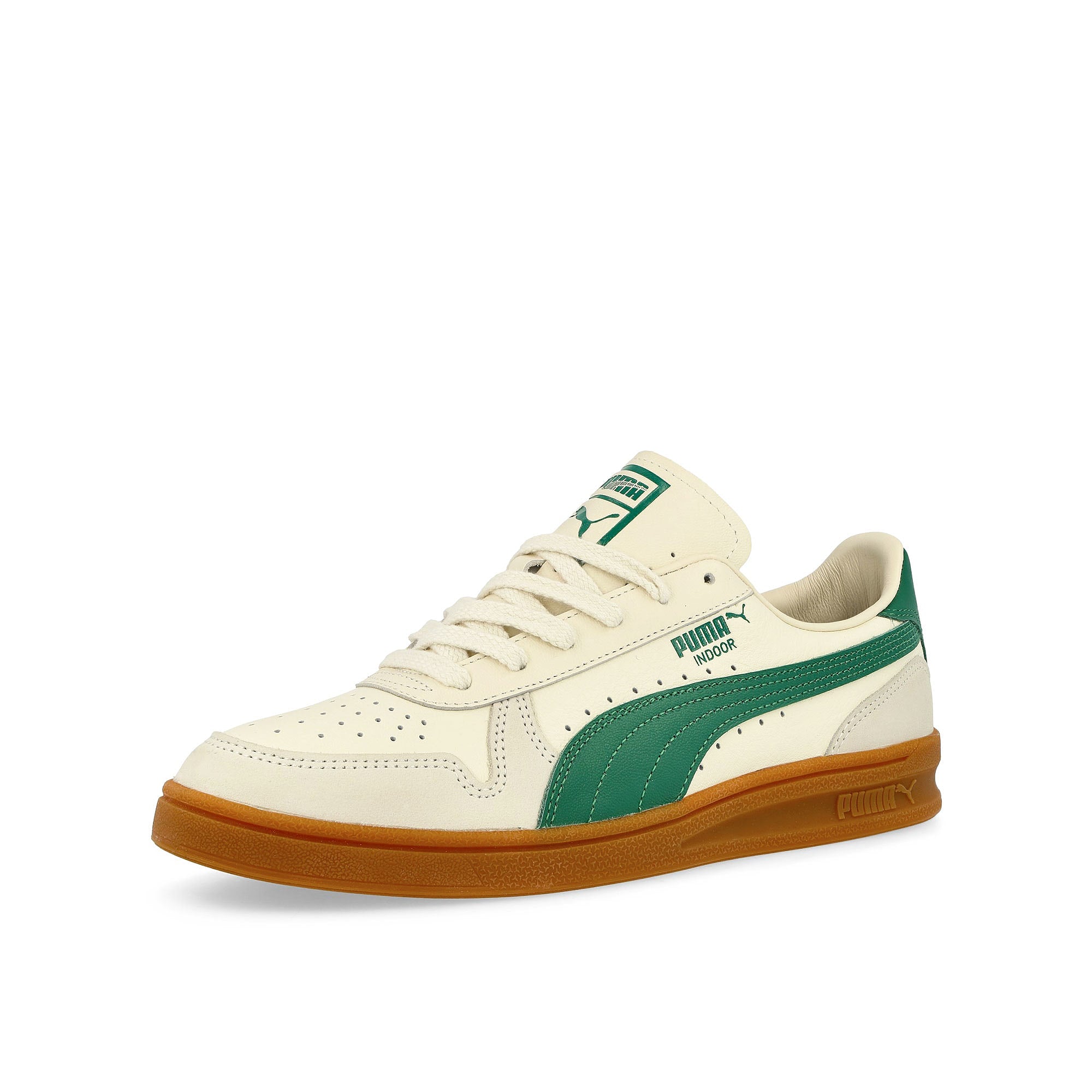 Puma Indoor OG Frosted Ivory - Vine Low Top Sneakers Close Up | Overkill