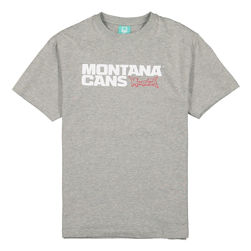 Montana T-Shirt Typo + Logo Grey T-Shirts 396052 | Overkill