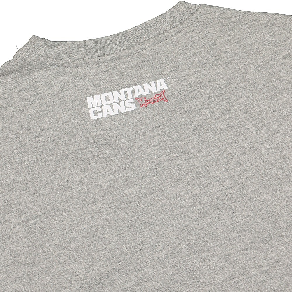 Montana T-Shirt Typo + Logo Grey T-Shirts Detailfoto | Overkill