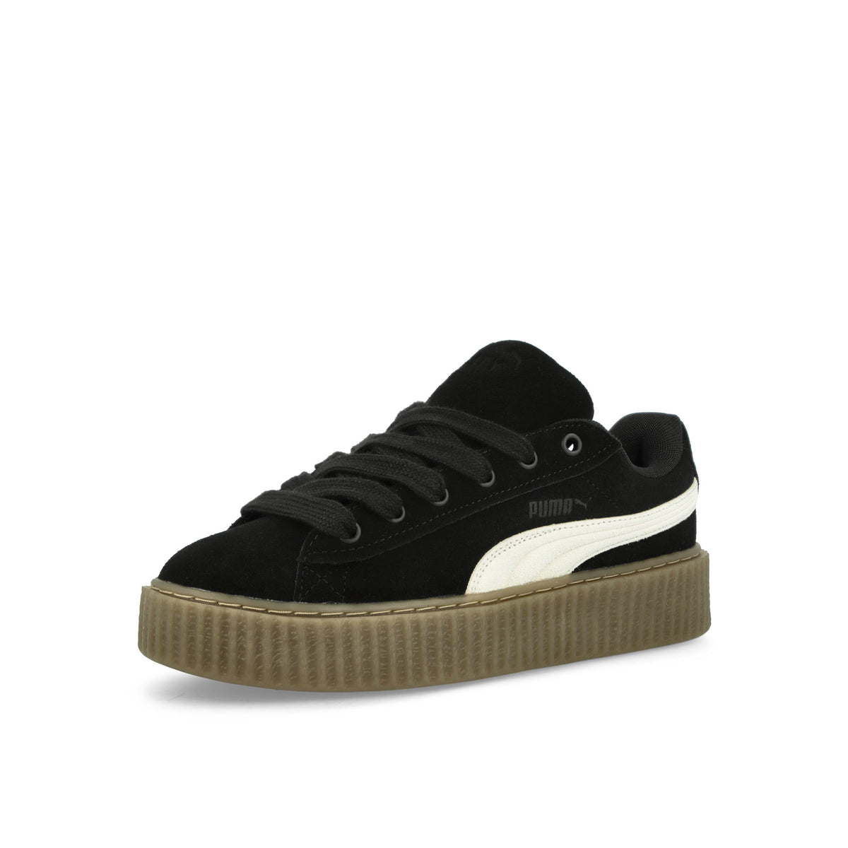Puma Fenty x Puma Creeper Phatty Puma Black - Warm White - Gum Sneakers Close Up | Overkill