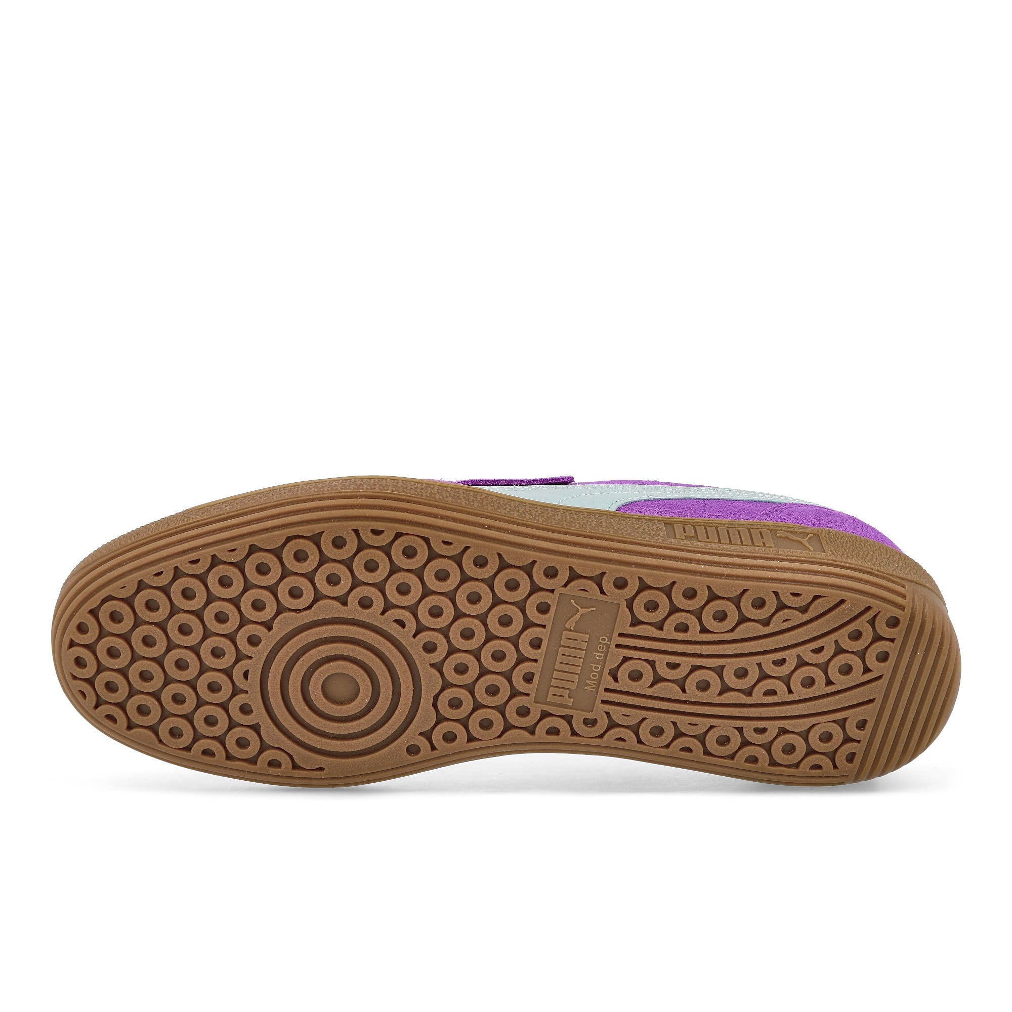 Puma Palermo Ultraviolet - Turquiose Surf - Puma Gold Low Top Sneakers Detail View 1 | Overkill