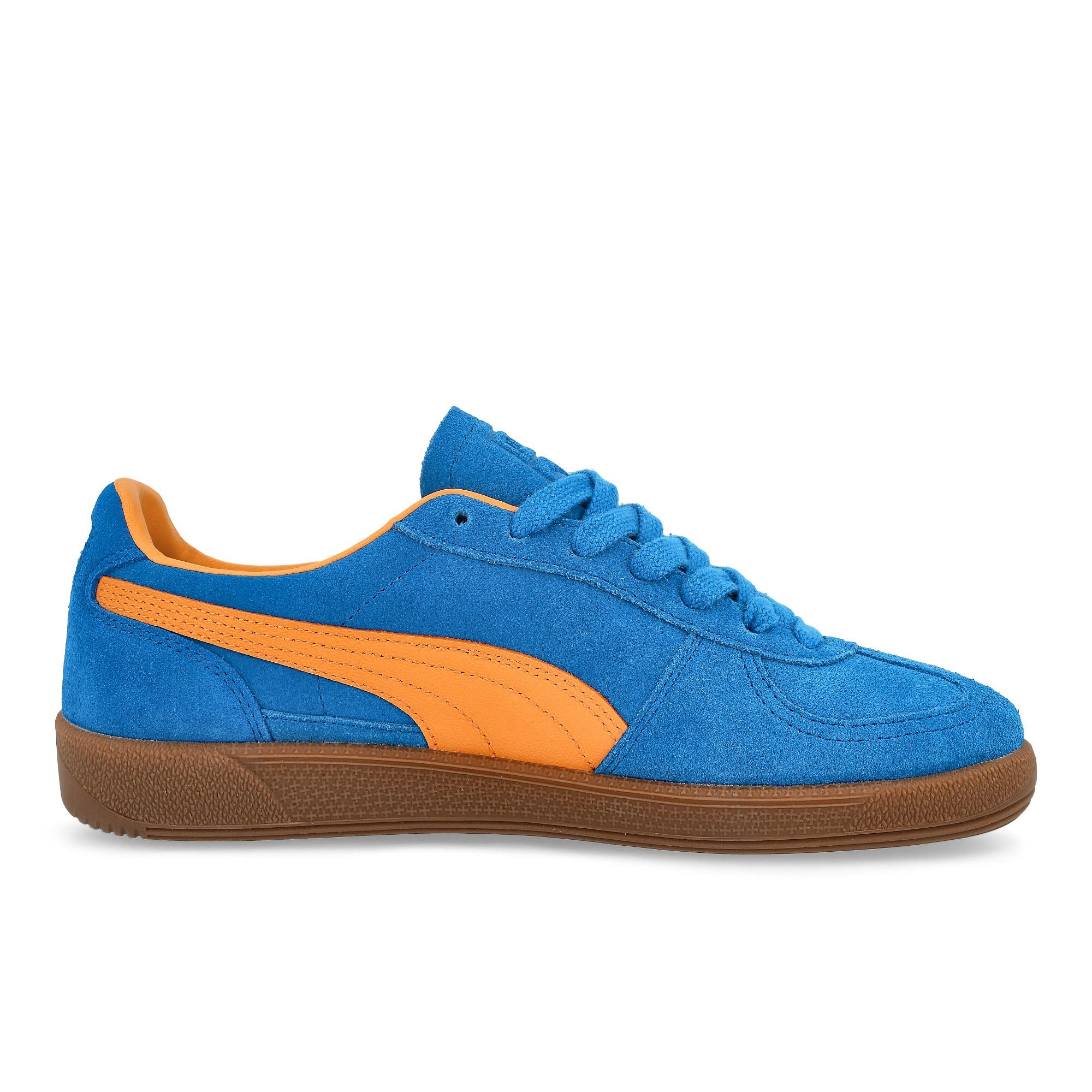 Puma Palermo Ultra Blue - Clementine - Puma Gold Low Top Sneakers Silhouette | Overkill