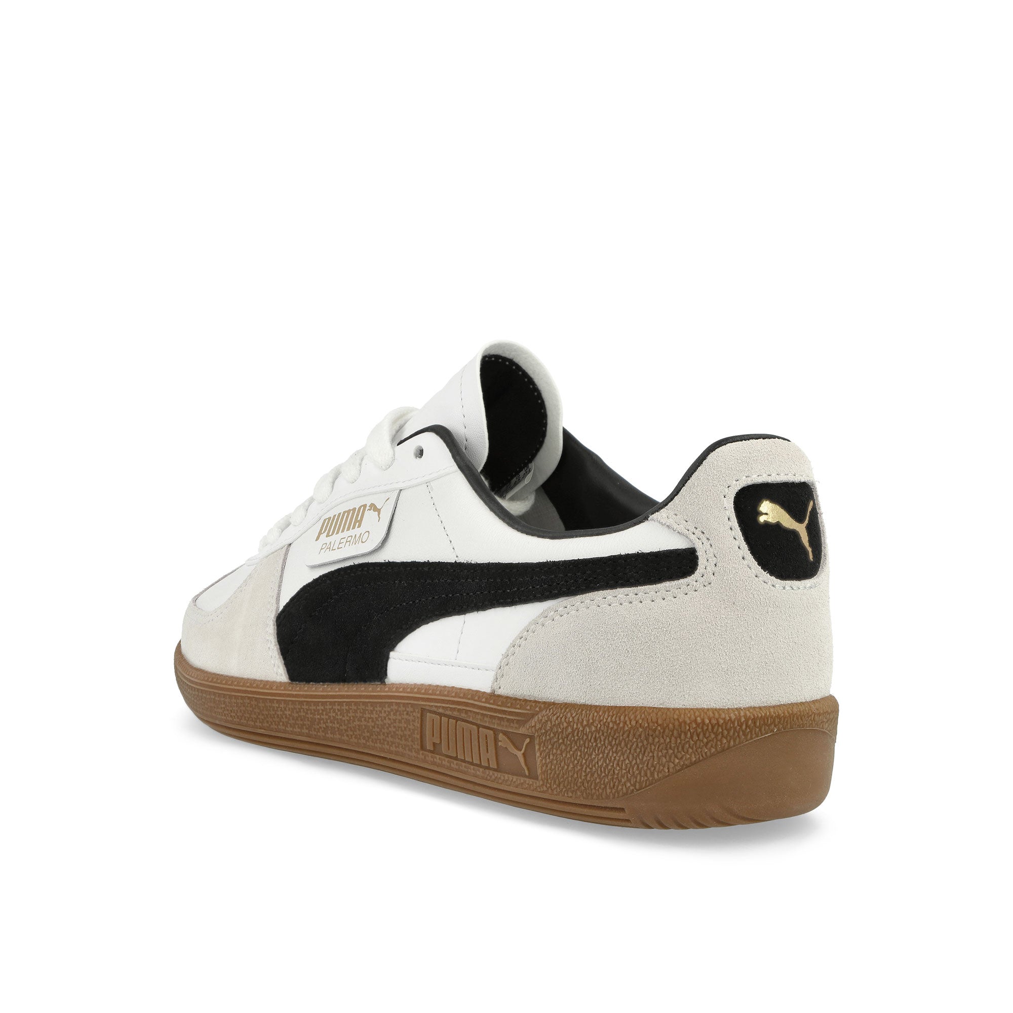 Puma Palermo Leather Puma White - Vapor Gray - Gum Low Top Sneakers Material | Overkill