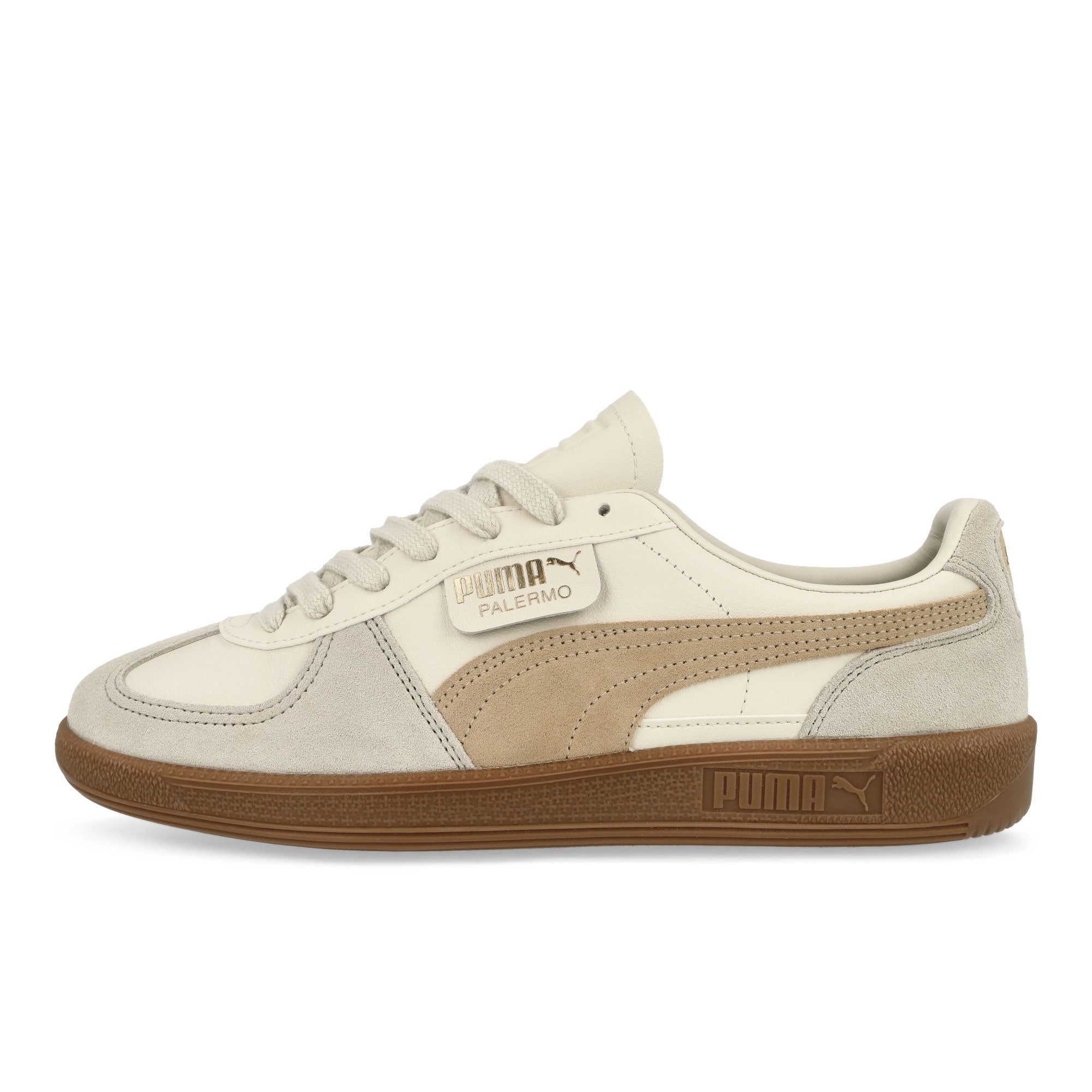 Puma Palermo Leather Alpine Snow - Desert Dust - Gum Low Top Sneakers 396464 13 | Overkill