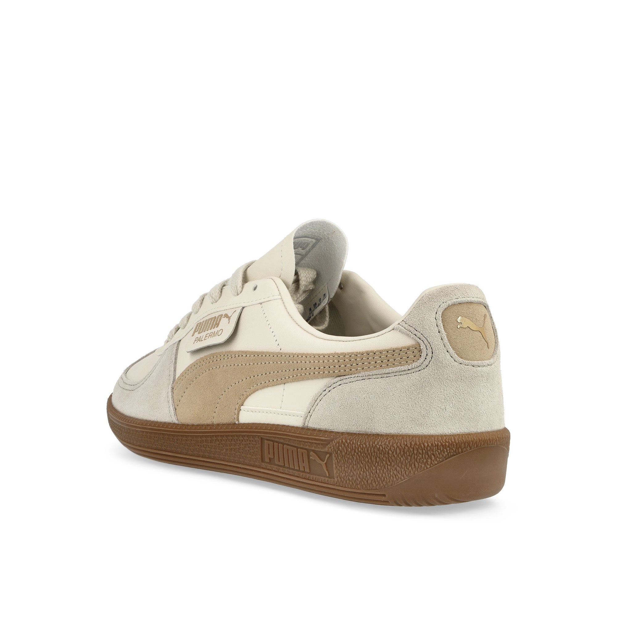 Puma Palermo Leather Alpine Snow - Desert Dust - Gum Low Top Sneakers Material | Overkill