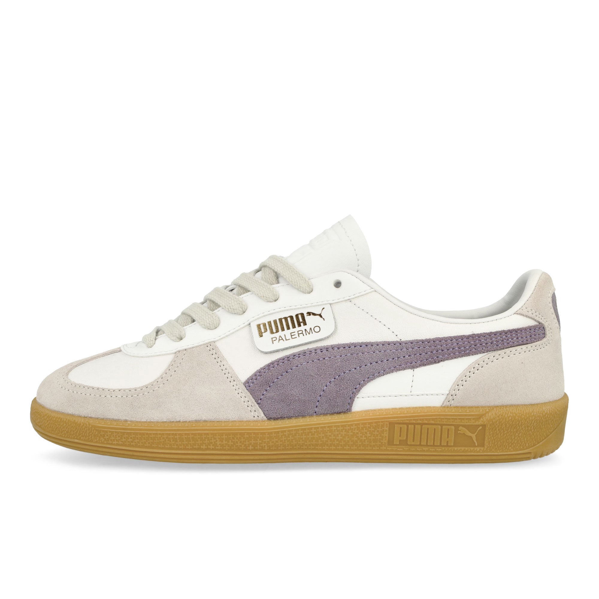 Puma Palermo Leather Puma White - Pale Plum - Gum Low Top Sneakers 396464 15 | Overkill