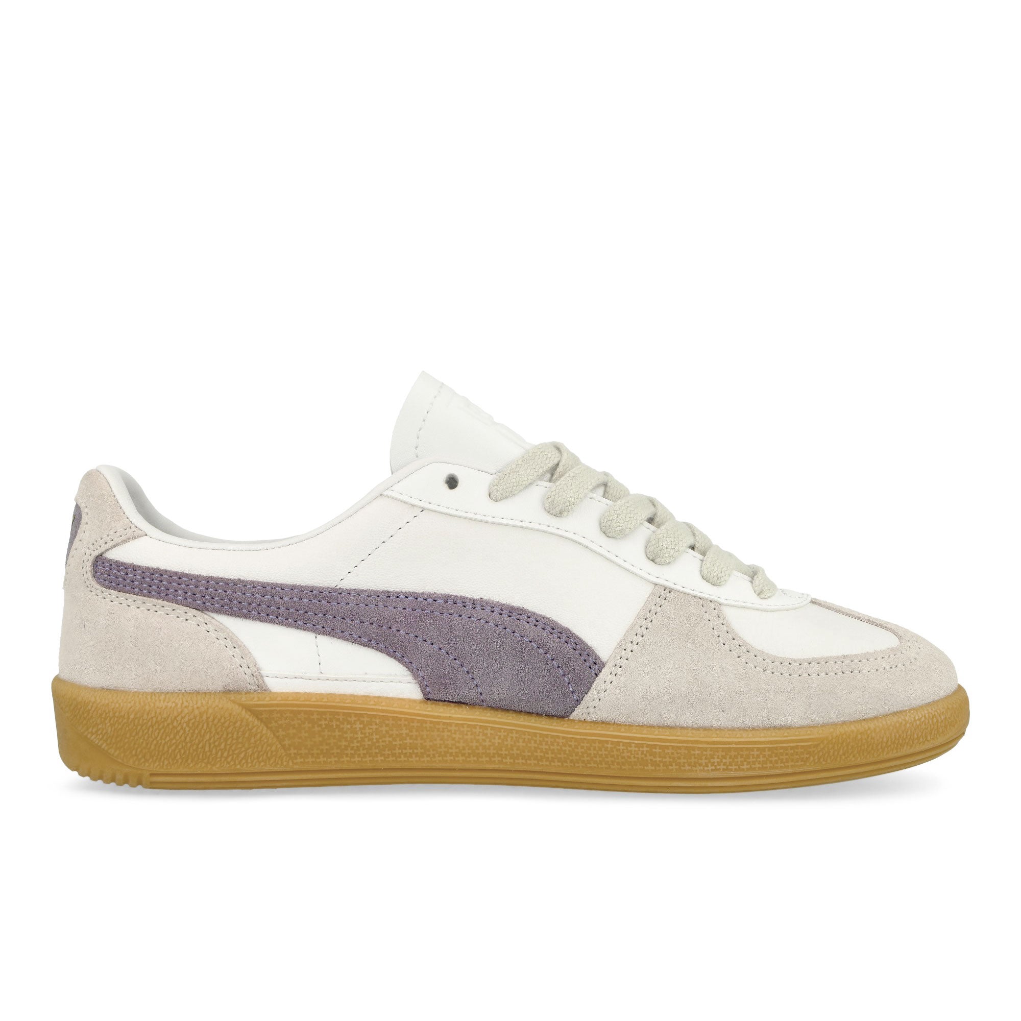Puma Palermo Leather Puma White - Pale Plum - Gum Low Top Sneakers Silhouette | Overkill