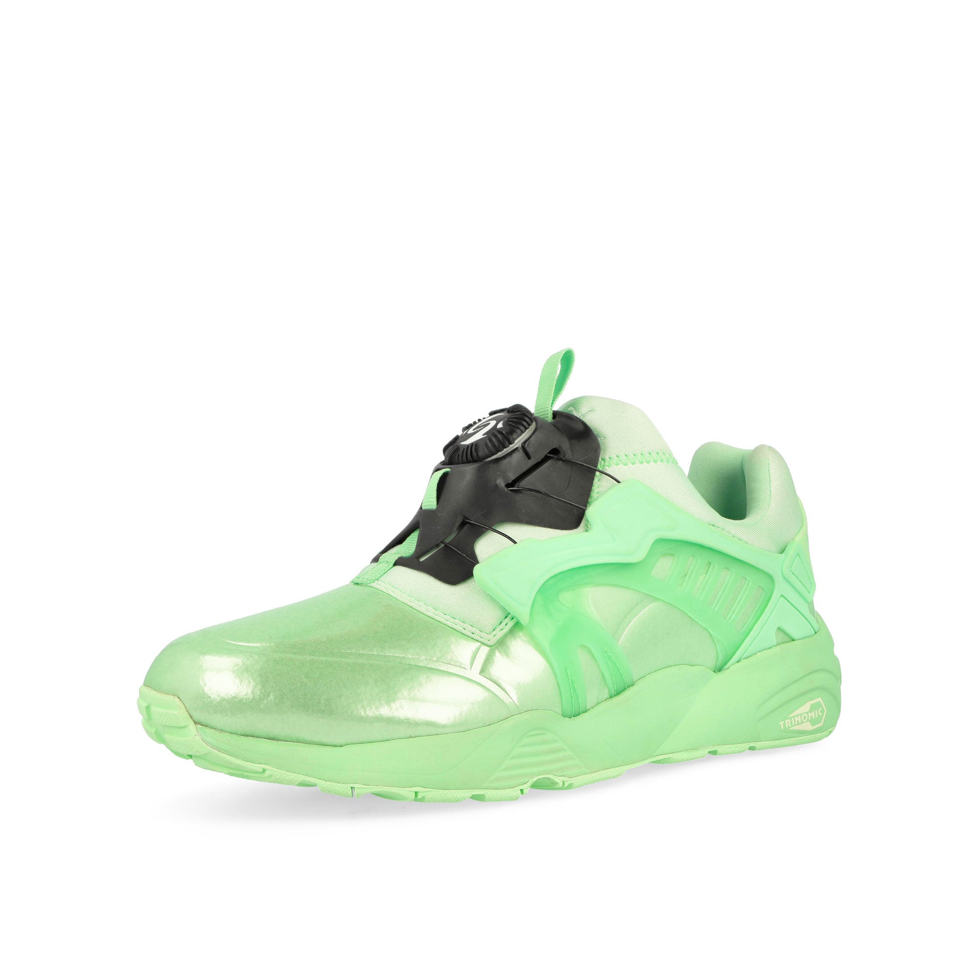 Puma Disc Blaze Metal Green Illusion - Fresh Mint Low Top Sneakers Close Up | Overkill