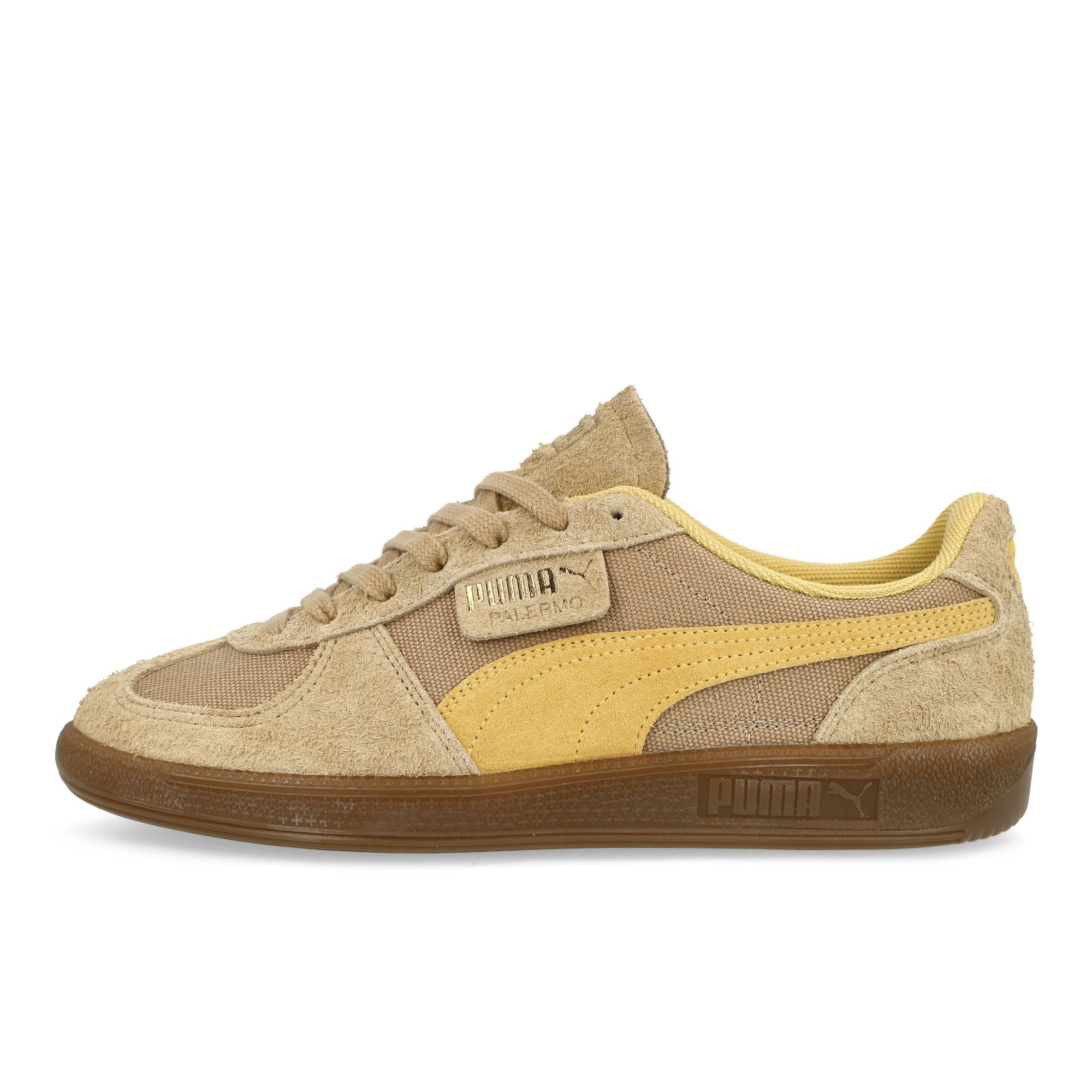 Puma Palermo Vintage Prairie Tan - Flaxen - Puma Gold Low Top Sneakers 396841 08 | Overkill