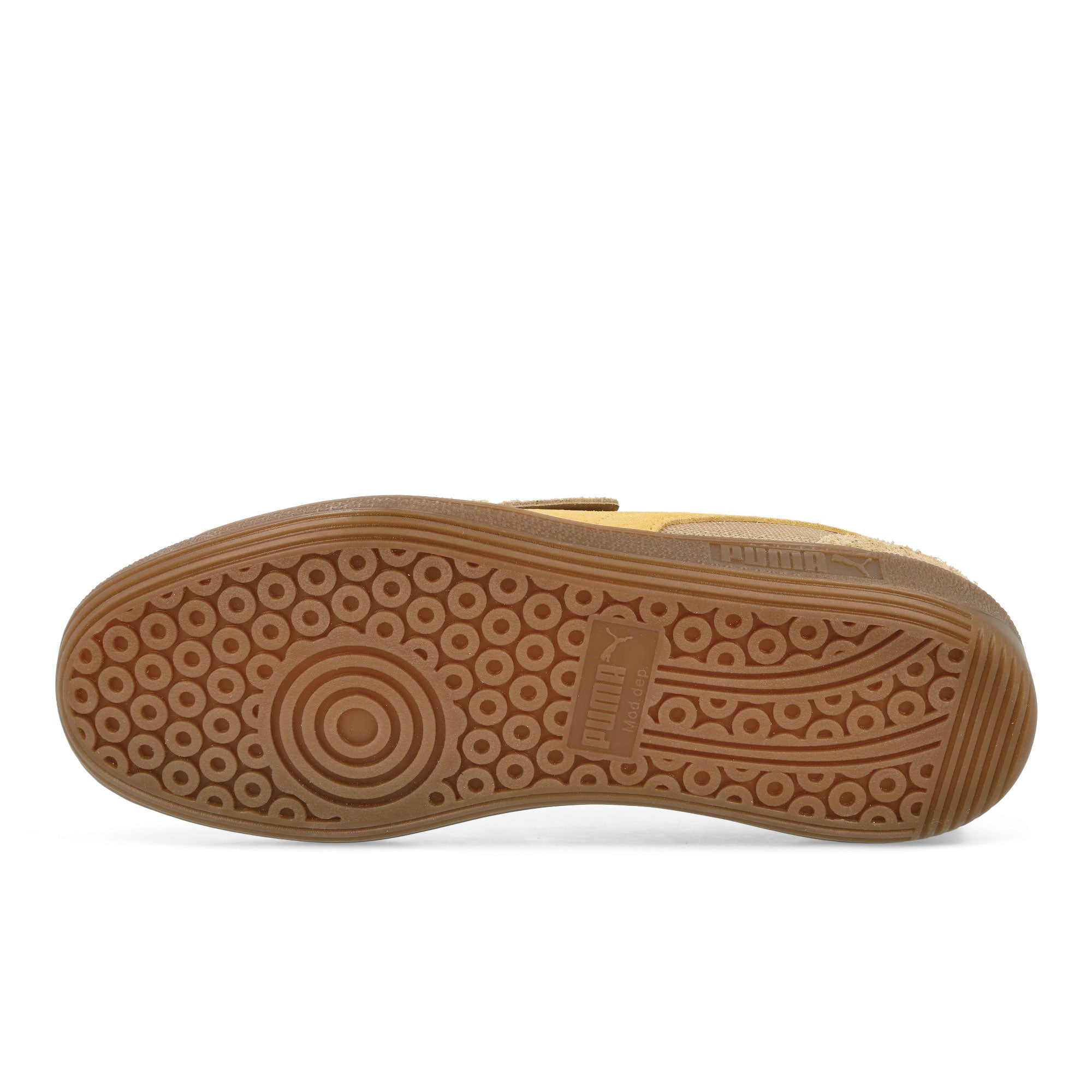 Puma Palermo Vintage Prairie Tan - Flaxen - Puma Gold Low Top Sneakers Detail View 1 | Overkill