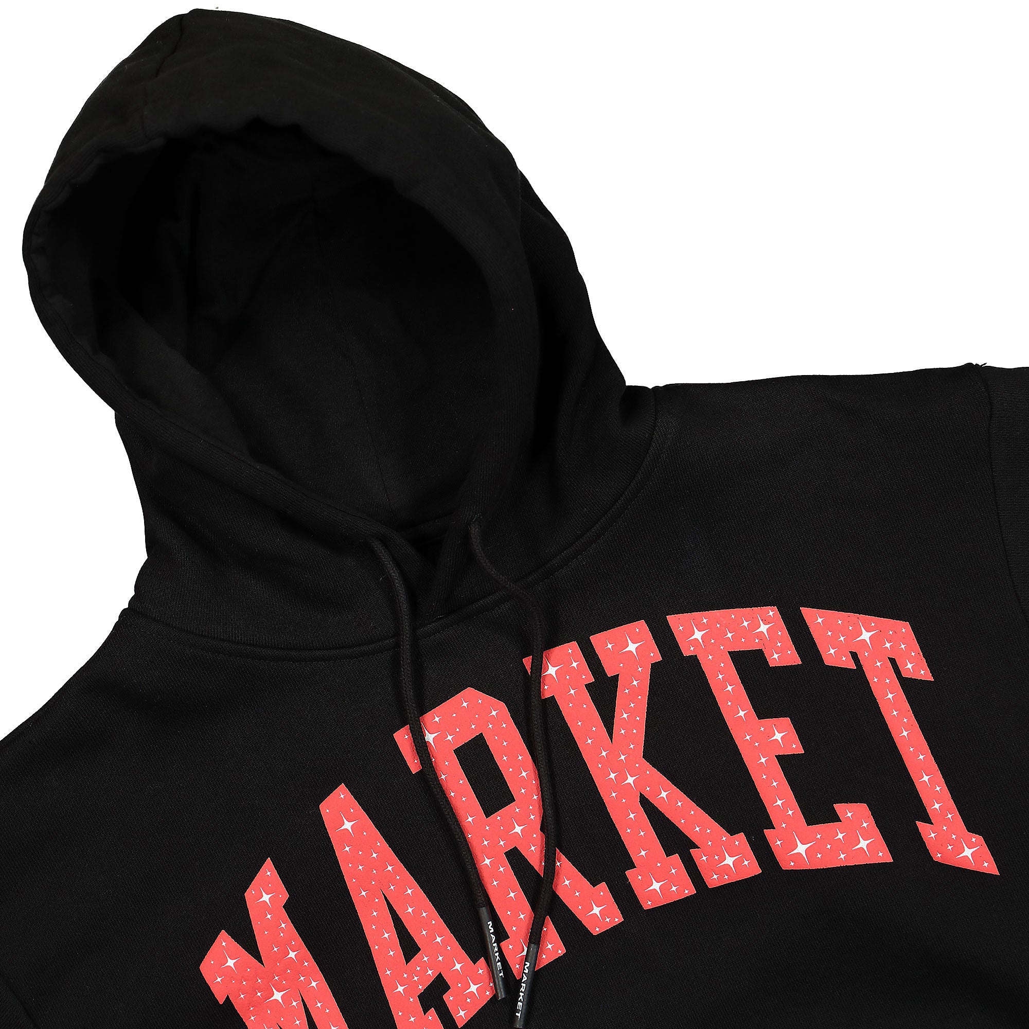 Market Arc Puff Hoodie Black Hoodies Close-up | Overkill