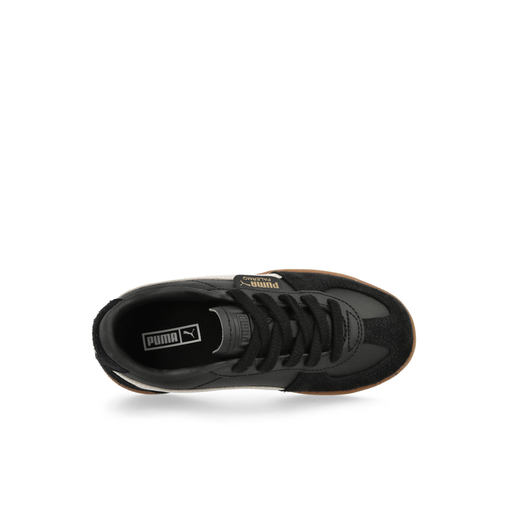 Puma Palermo Leather PS Puma Black - Feather Gray - Gum Low Top Sneakers Detailfoto | Overkill