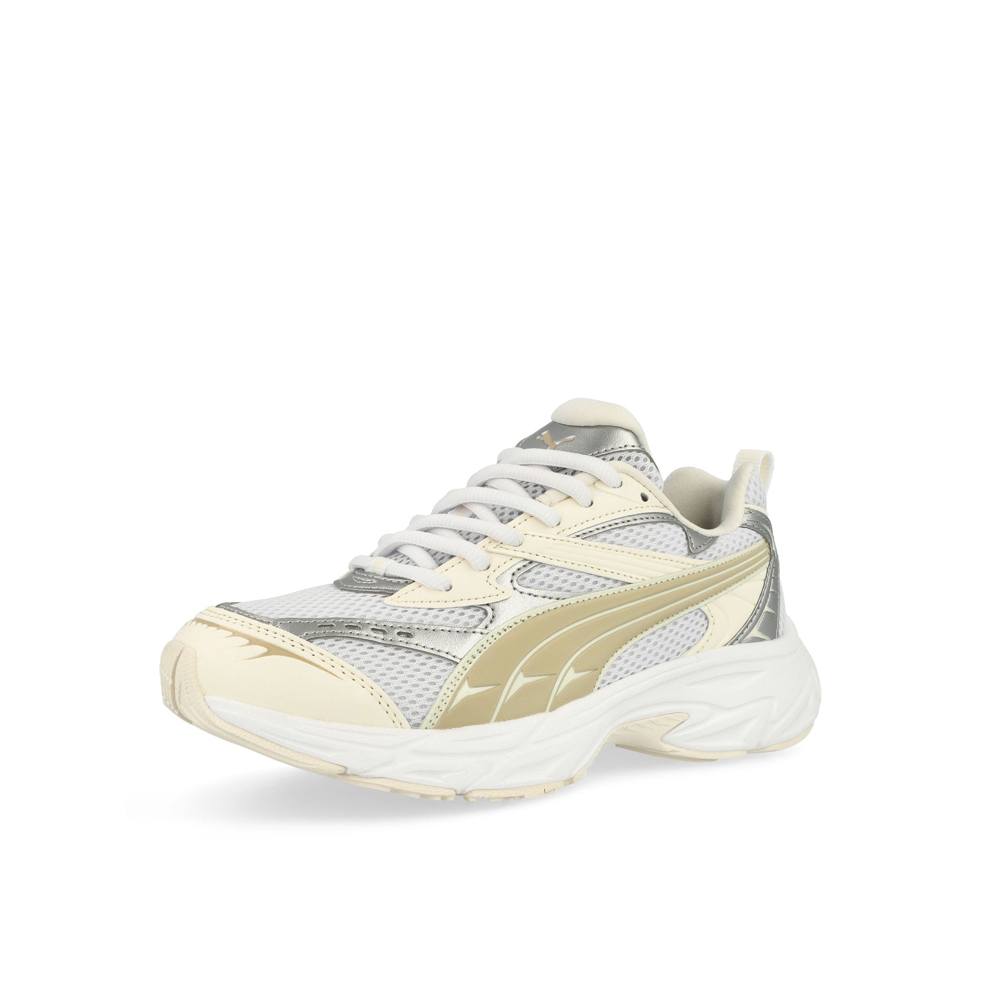 Puma Morphic Metallic Wns Metallic - White Low Top Sneakers Close Up | Overkill