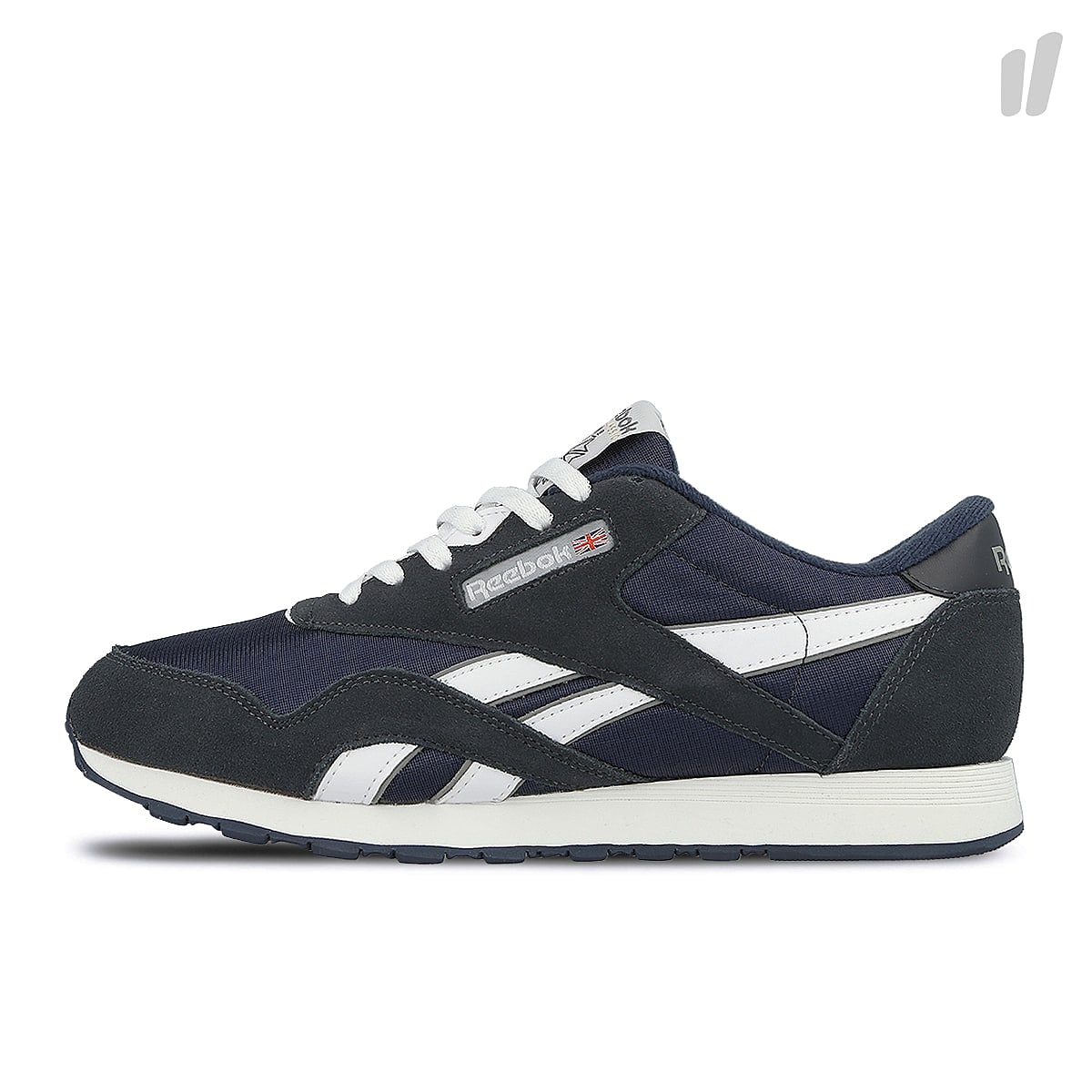 Reebok classic nylon Team Navy-Platinum Sneakers 39749 | Overkill