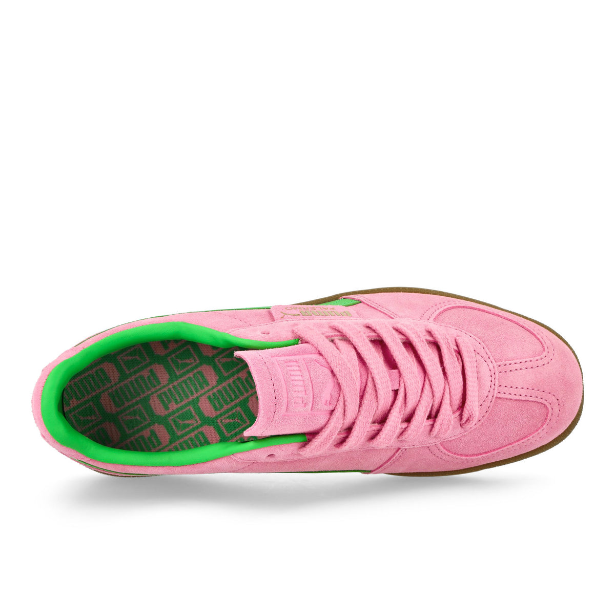 Puma Palermo Special Pink Delight - Puma Green - Gum Low Top Sneakers Detailfoto | Overkill