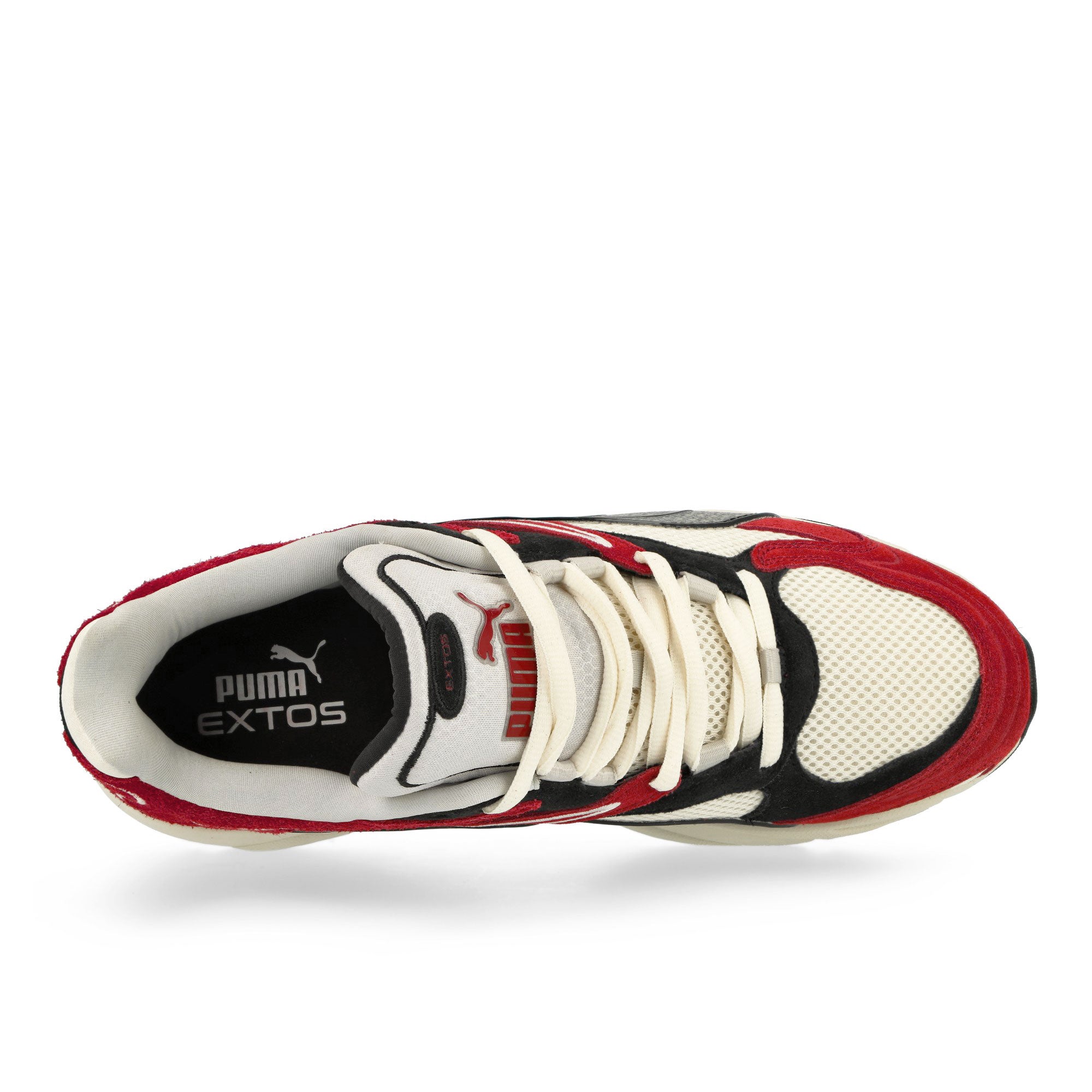 Puma Extos Collector Frosted Ivory - Intense Red Low Top Sneakers Detailfoto | Overkill