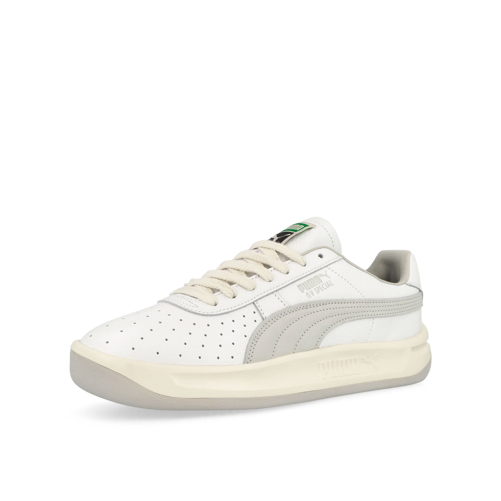 Puma GV Special Base Puma White - Glacial Gray Low Top Sneakers Close Up | Overkill