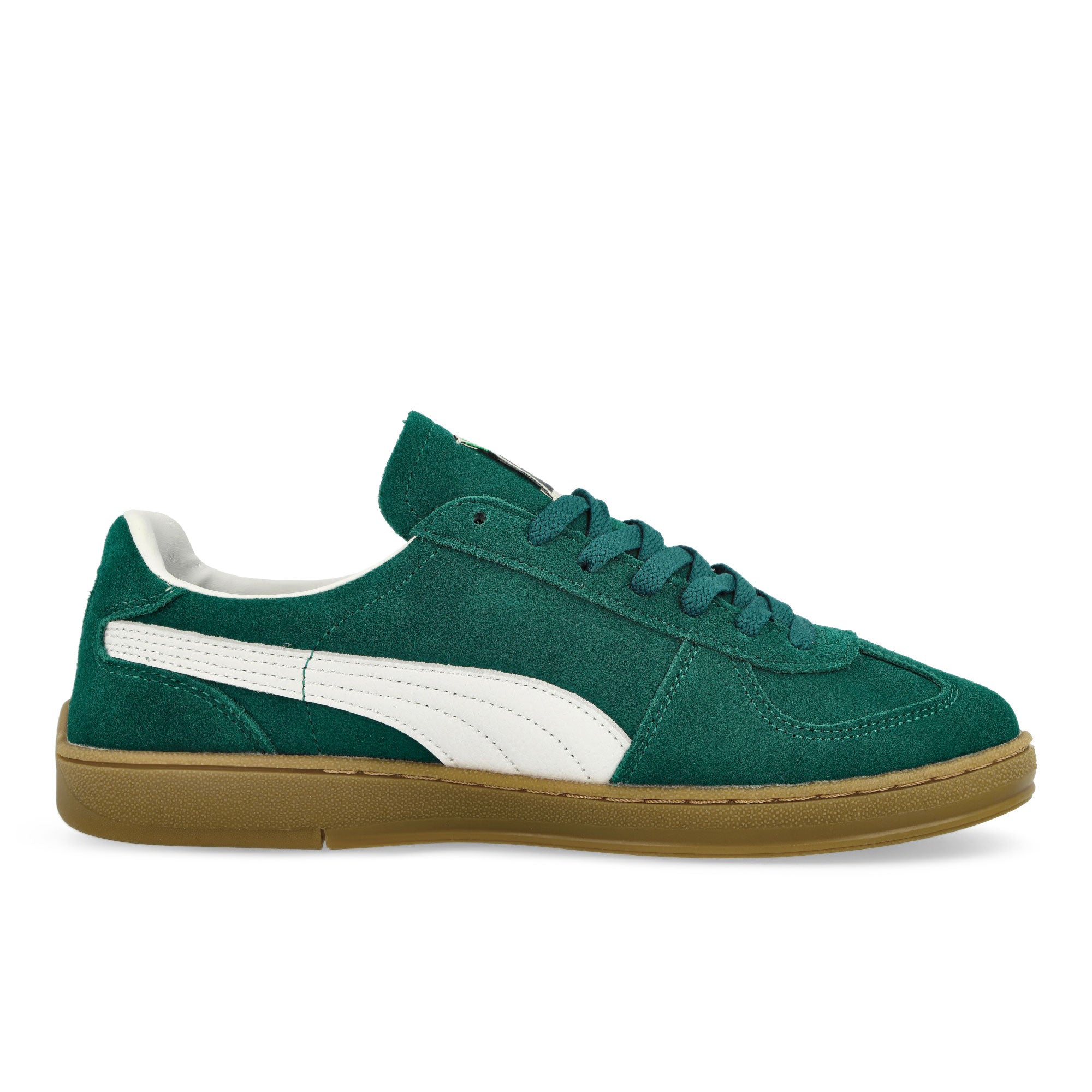 Puma Super Team SD Cold Green-PUMA White Low Top Sneakers Silhouette | Overkill