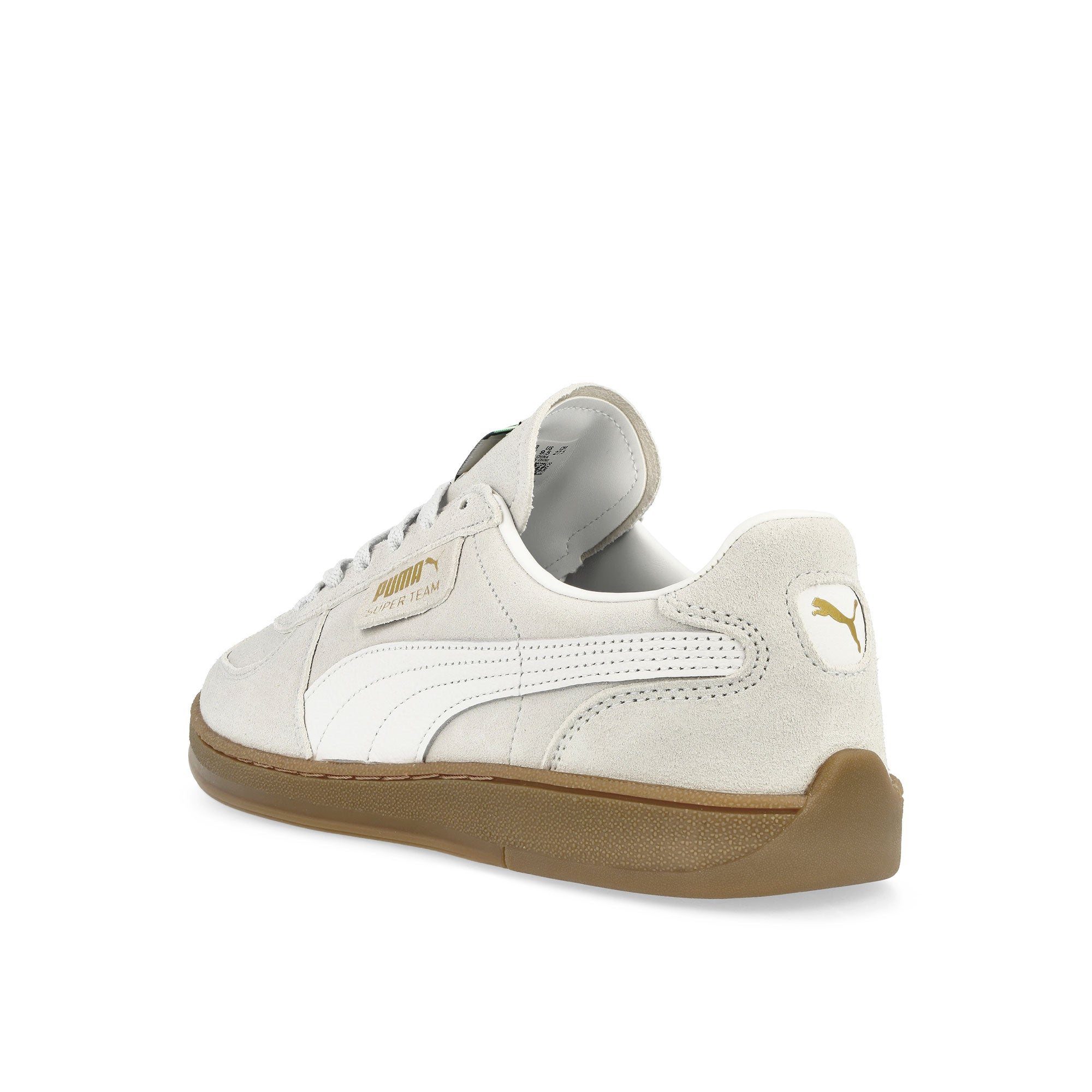 Puma Super Team SD Silver Mist-PUMA White Low Top Sneakers Material | Overkill