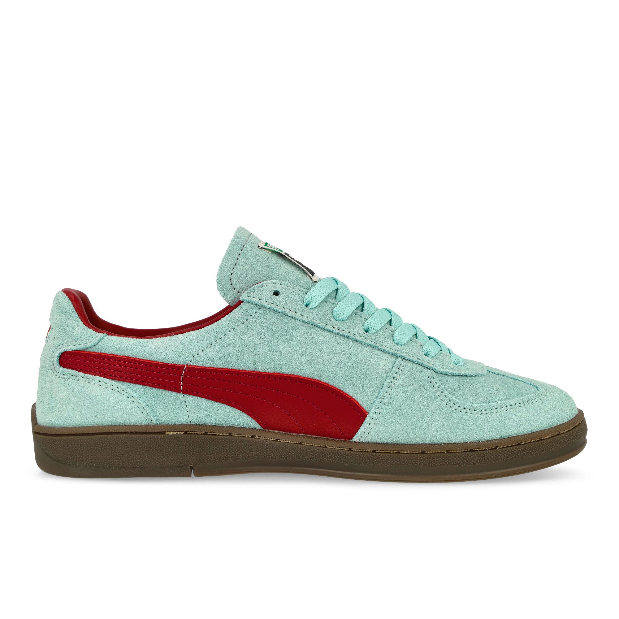 Puma Super Team SD Safe Lake / Dark Crimson Low Top Sneakers Silhouette | Overkill