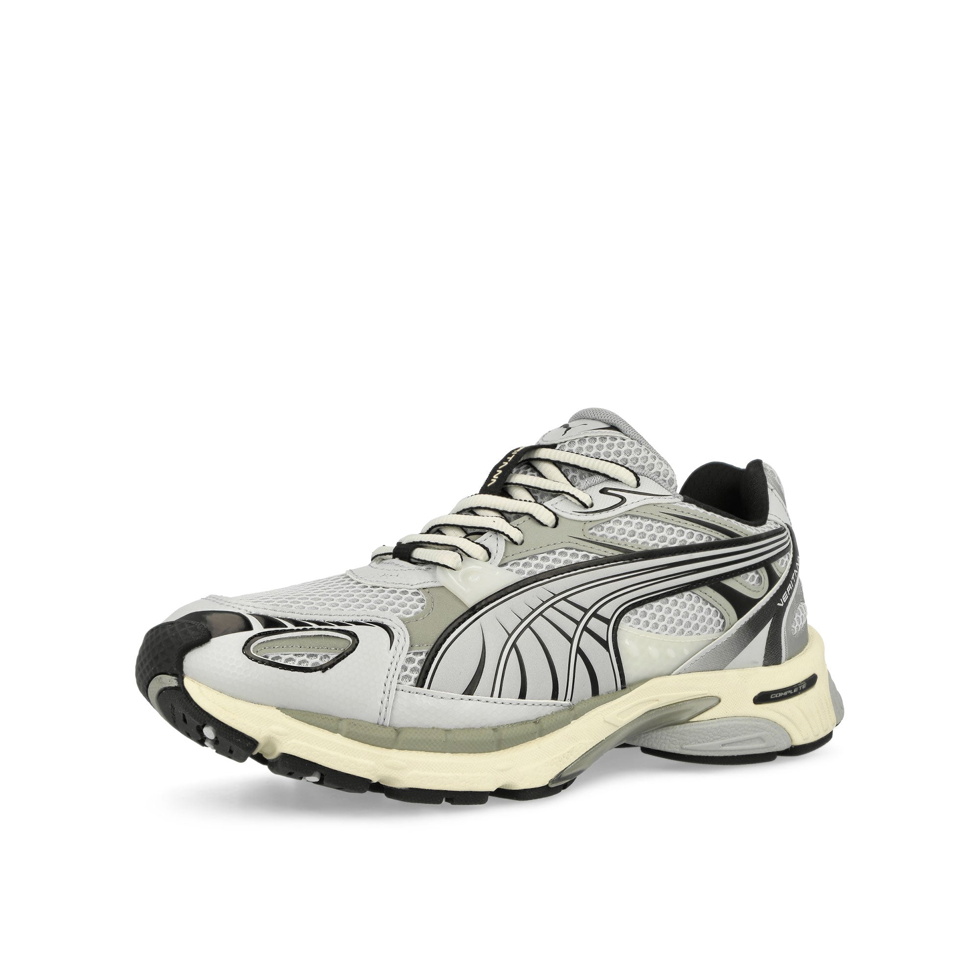 Puma Veritana Essence Platinum Gray - Frosted Ivory Low Top Sneakers Close Up | Overkill