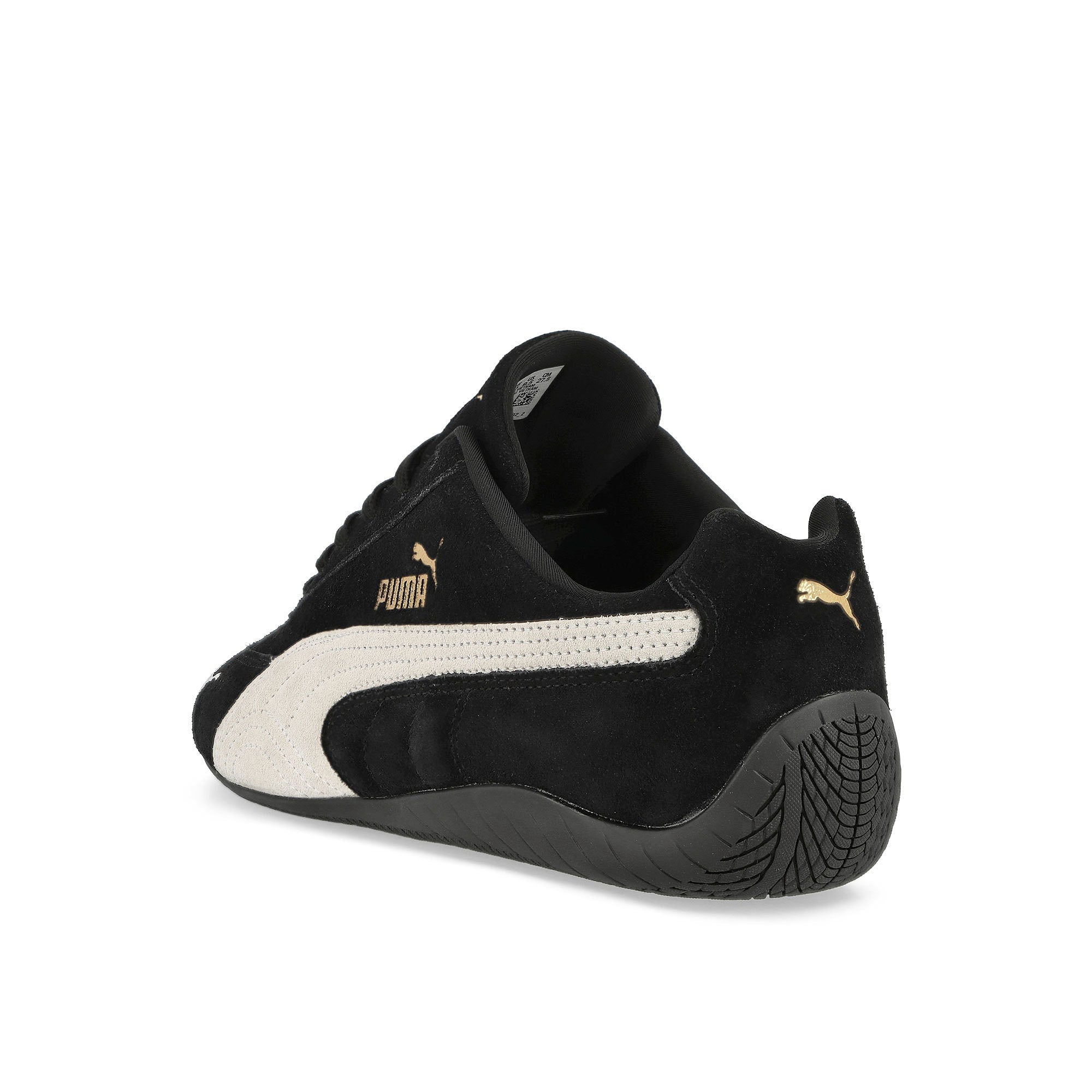 Puma Speedcat OG Puma Black - Puma White Low Top Sneakers Close Up | Overkill