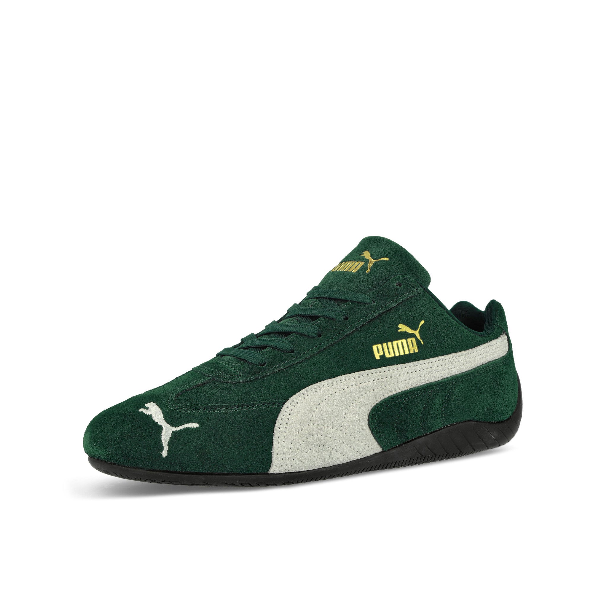 Puma Speedcat OG Dark Myrtle - PUMA White Low Top Sneakers Close Up | Overkill