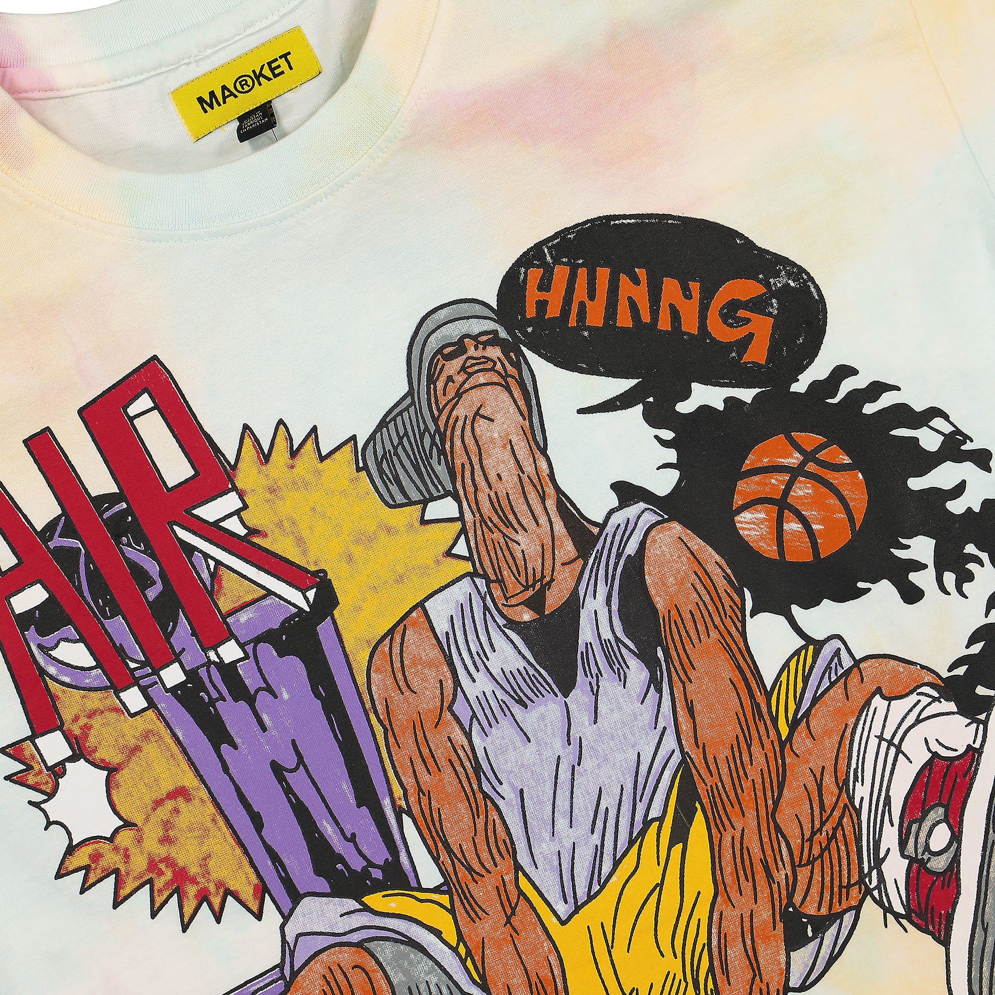 Market Hnnng Tie-Dye T-Shirt Perry Twinkle Tie-Dye T-Shirts Close-up | Overkill