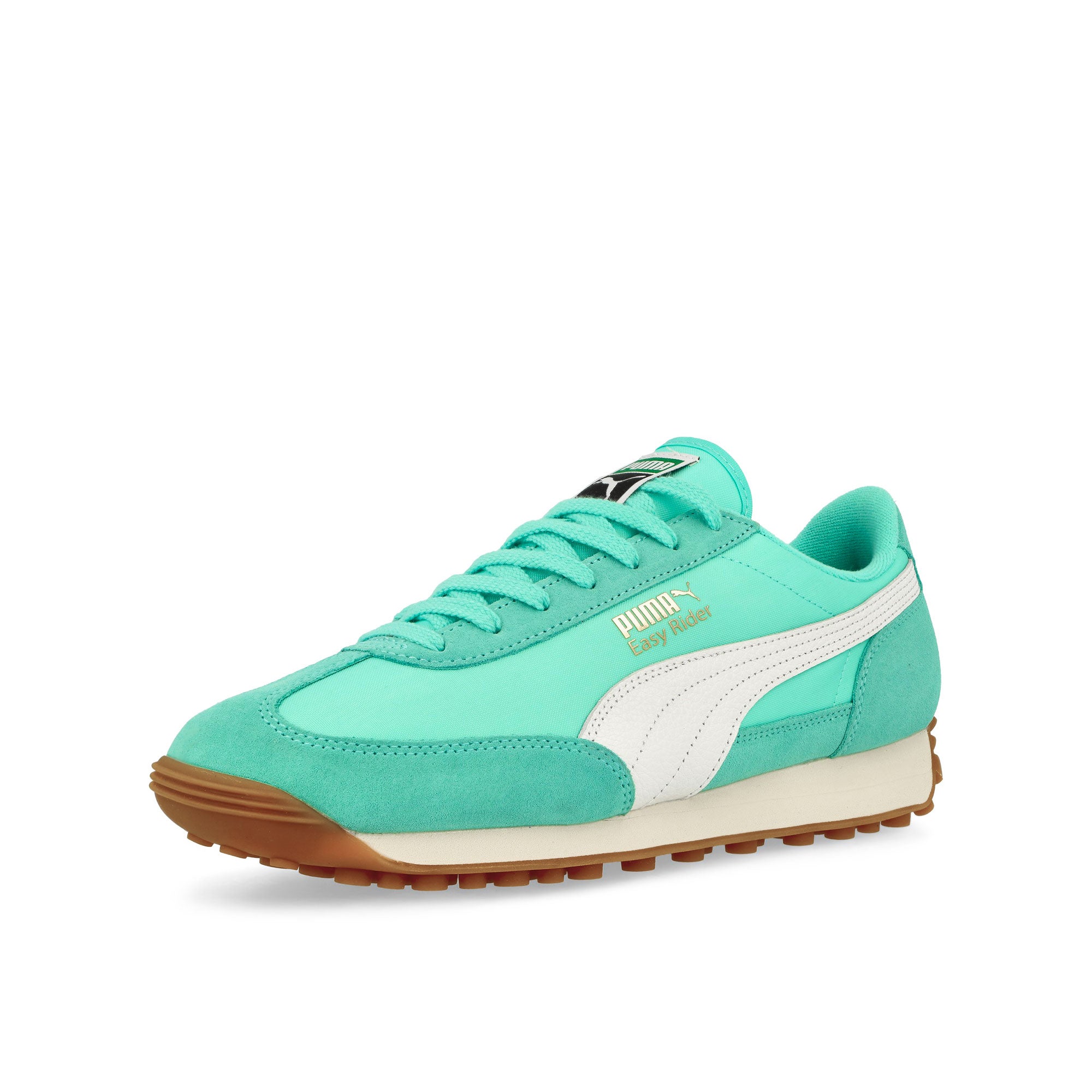 Puma Easy Rider Vintage Mint - Puma White Low Top Sneakers Close Up | Overkill