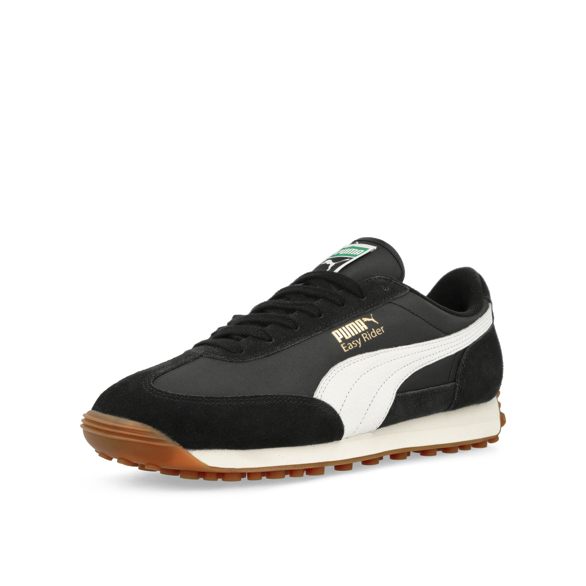 Puma Easy Rider Vintage Puma Black - Puma White Low Top Sneakers Close Up | Overkill