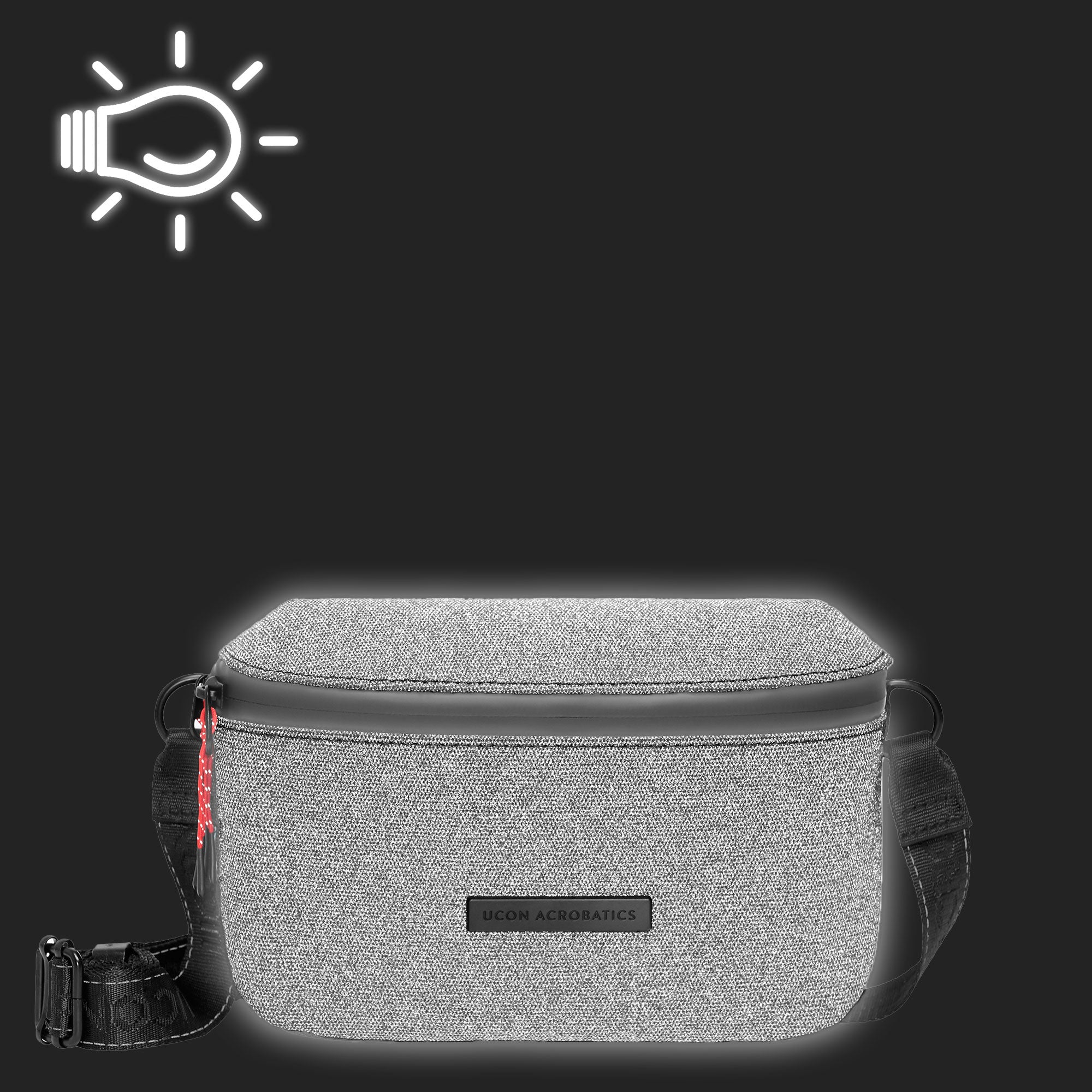 Ucon Acrobatics Jona Medium Bag Phantom Asphalt Reflective Shoulder & Cross Body Bags Close-up | Overkill