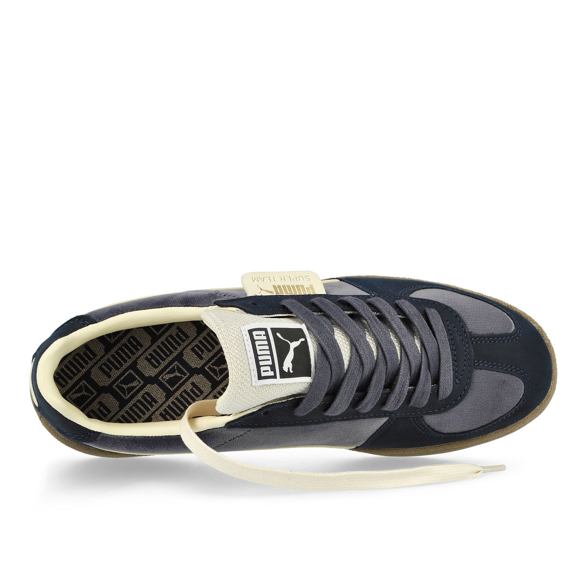 Puma Super Team Velvet Blue Low Top Sneakers Detailfoto | Overkill