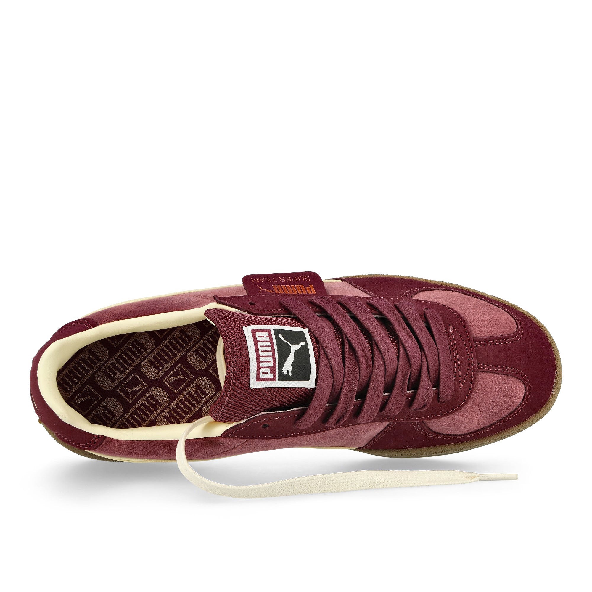 Puma Super Team Velvet Team Regal Red Low Top Sneakers Detailfoto | Overkill
