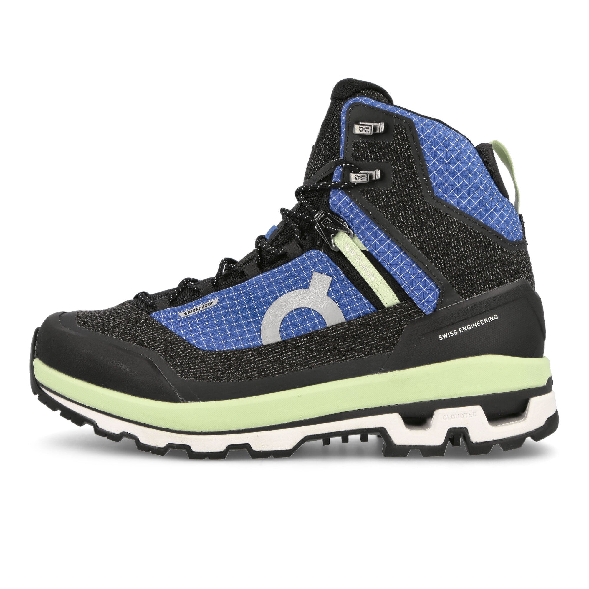 On Cloudalpine Waterproof Cobalt-Limelight Low Top Sneakers 3MD10831198 | Overkill